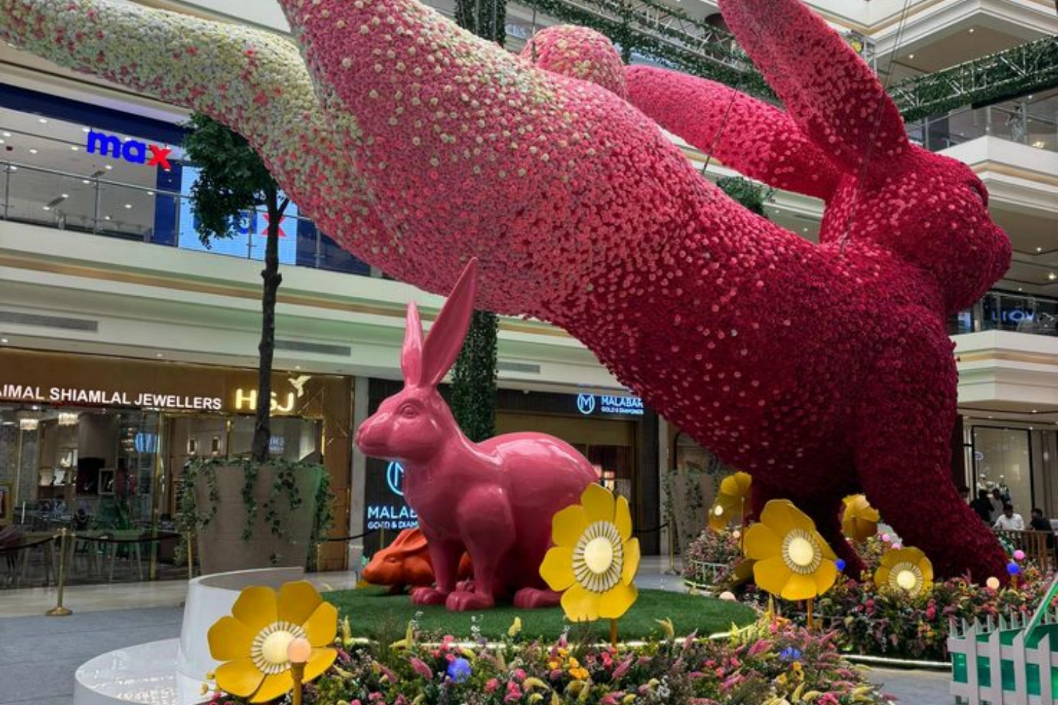 Concept transformation and immersive visual storytelling in Easter commercial installations