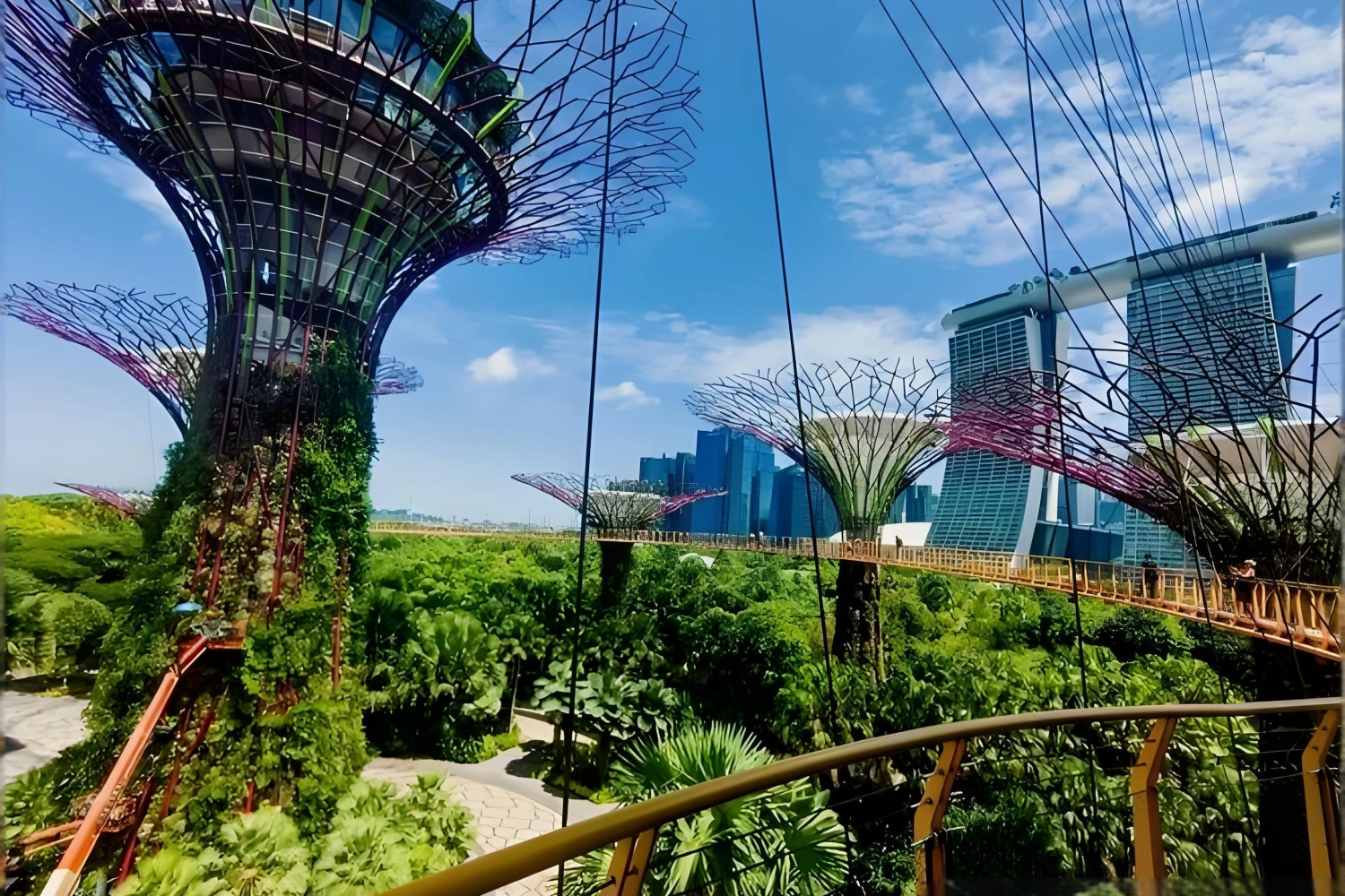 An immersive digital art installation with interactive LED displays and projection mapping inside a Singapore shopping mall in 2026.