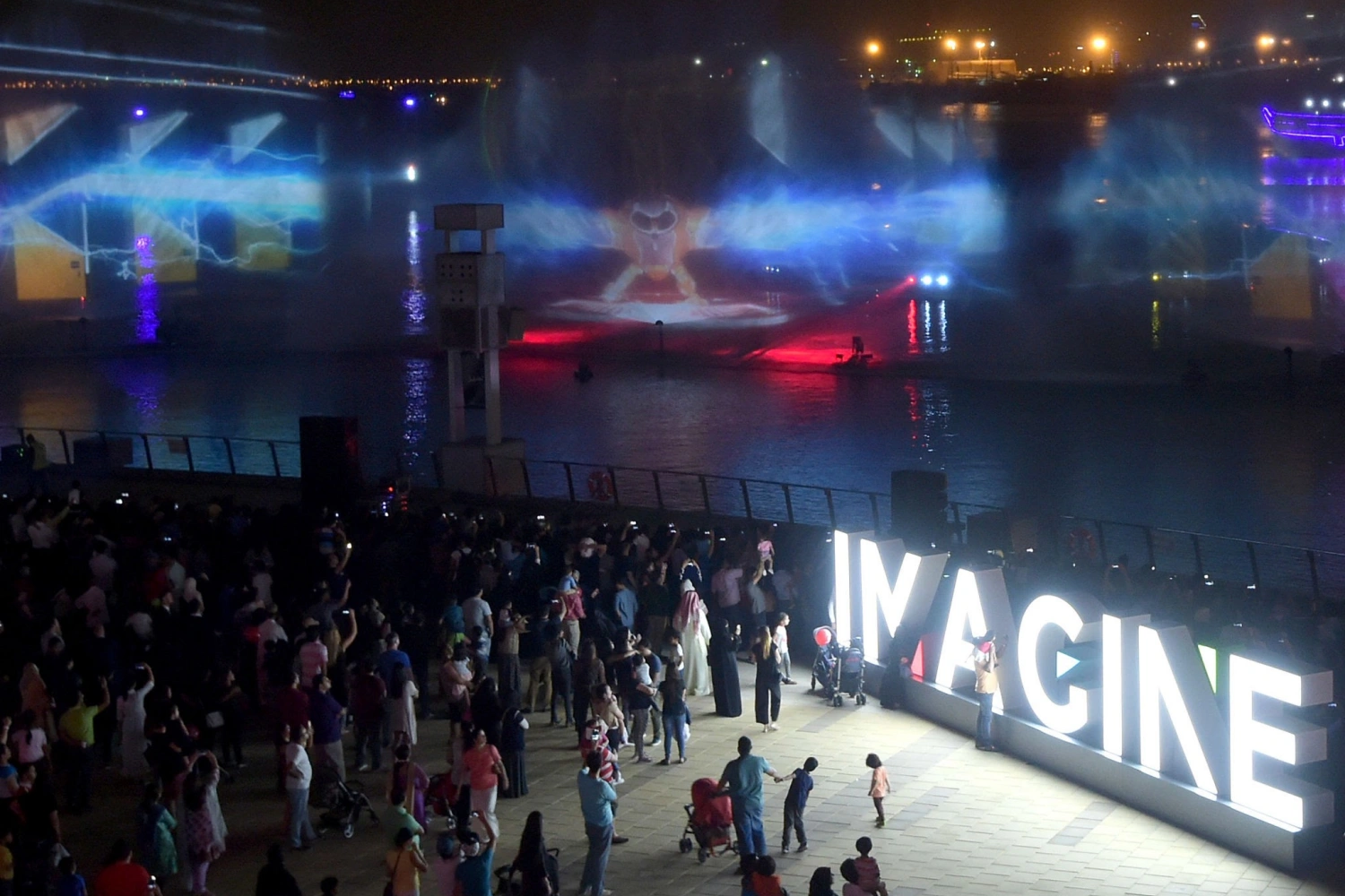 Multimedia projection and LED systems for phygital storytelling in Dubai Festival City Mall