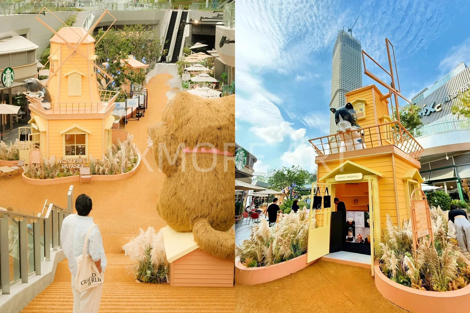 Wuchang Commercial Center Giant Sculpture Art Installation Custom Fabrication — Immersive Commercial Scene Overview(3)