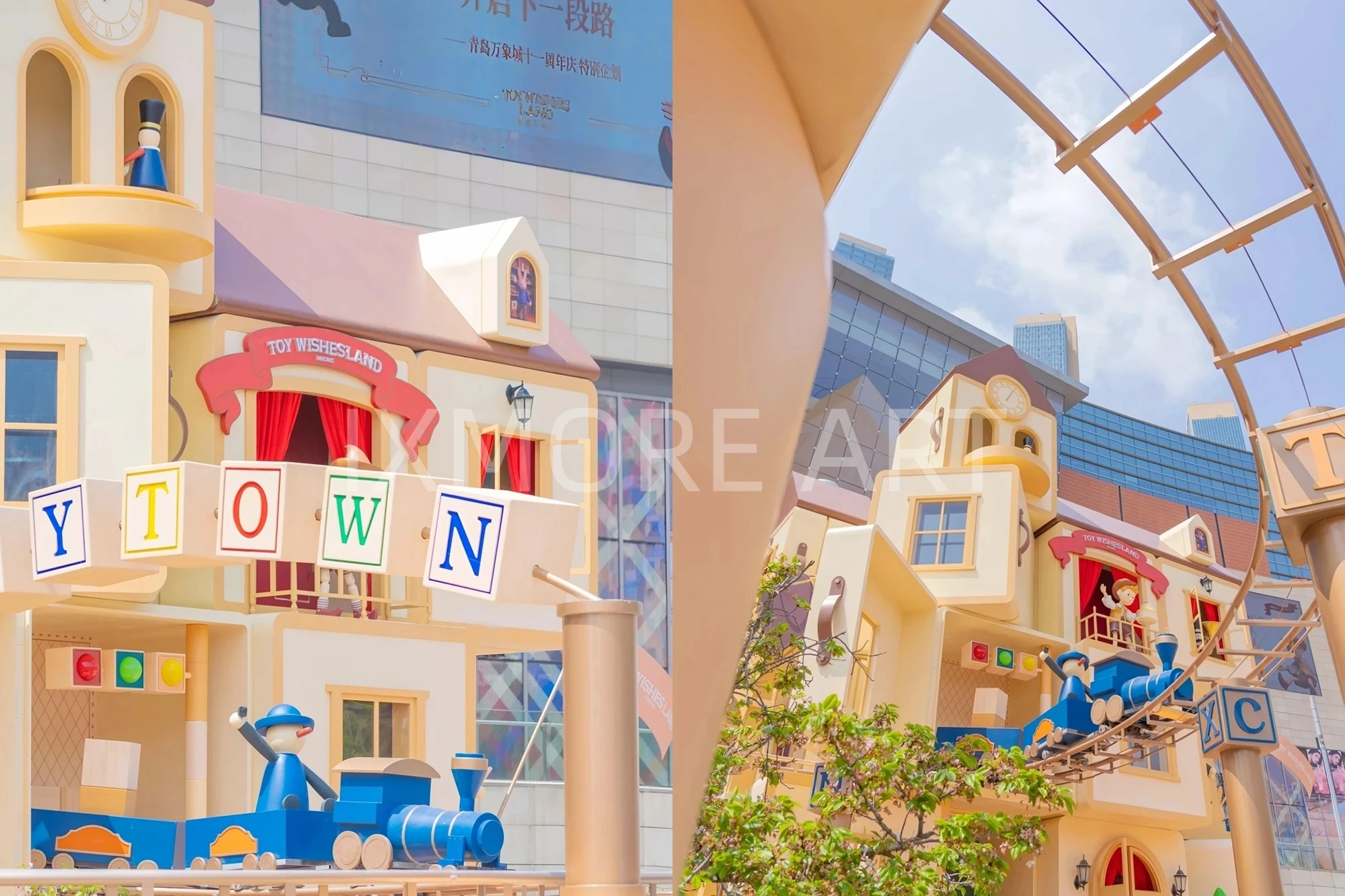 Custom art toy installations for Qingdao mall anime exhibition - large anime sculptures & retail prop fabrication(4)
