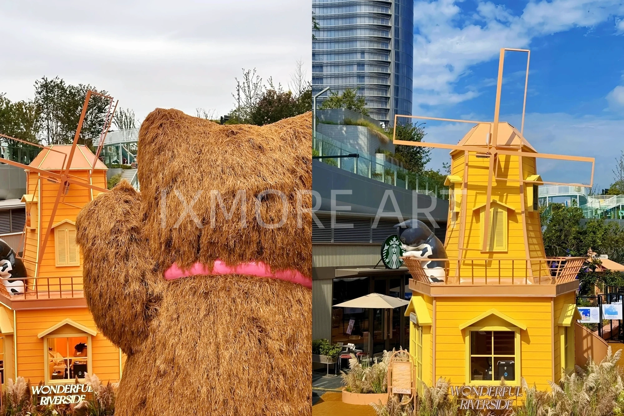 Wuchang Commercial Center Giant Sculpture Art Installation Custom Fabrication — Immersive Commercial Scene Overview(4)