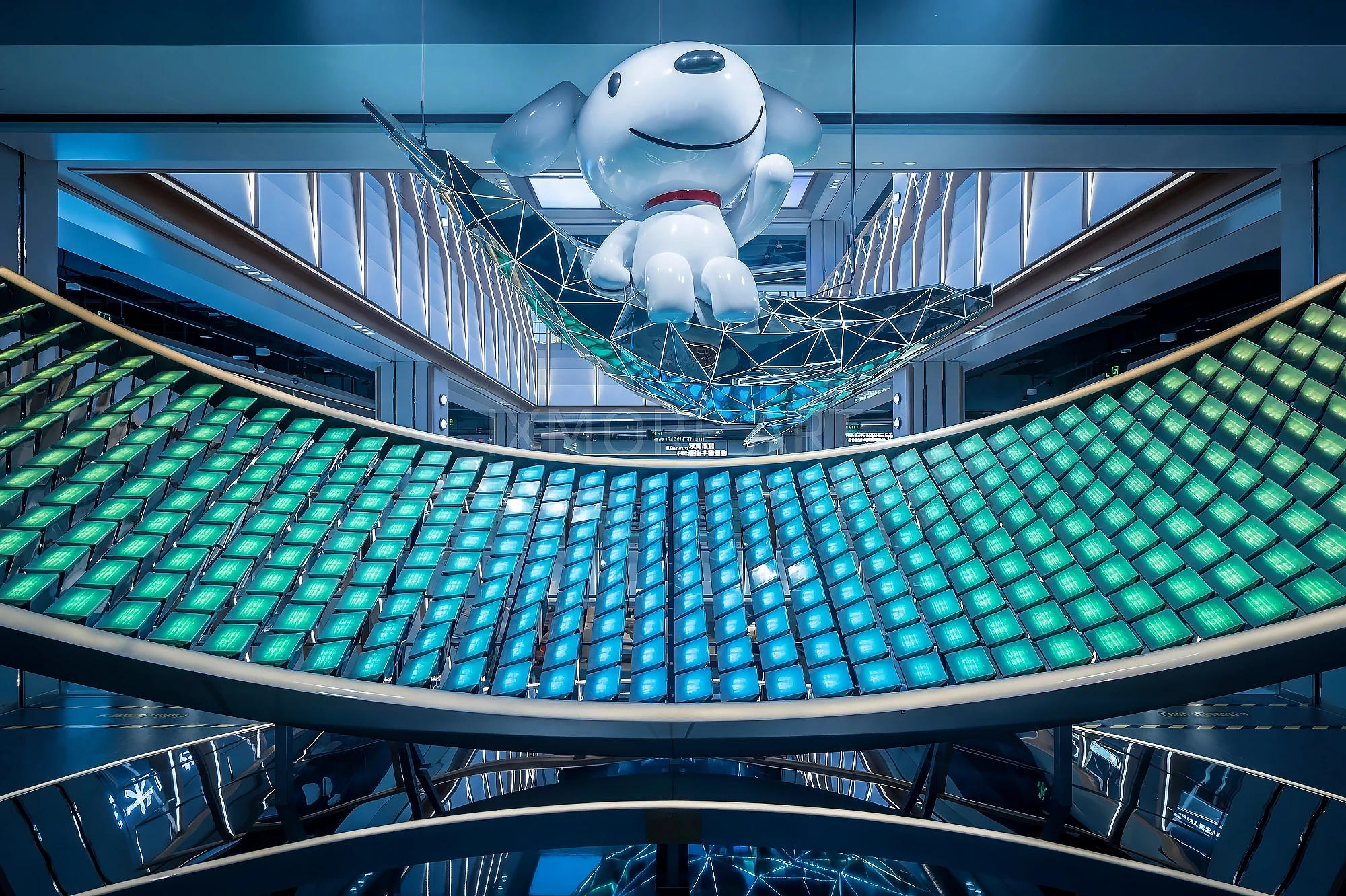 Custom facade decoration and interactive art installation for JD Mall - Image 08