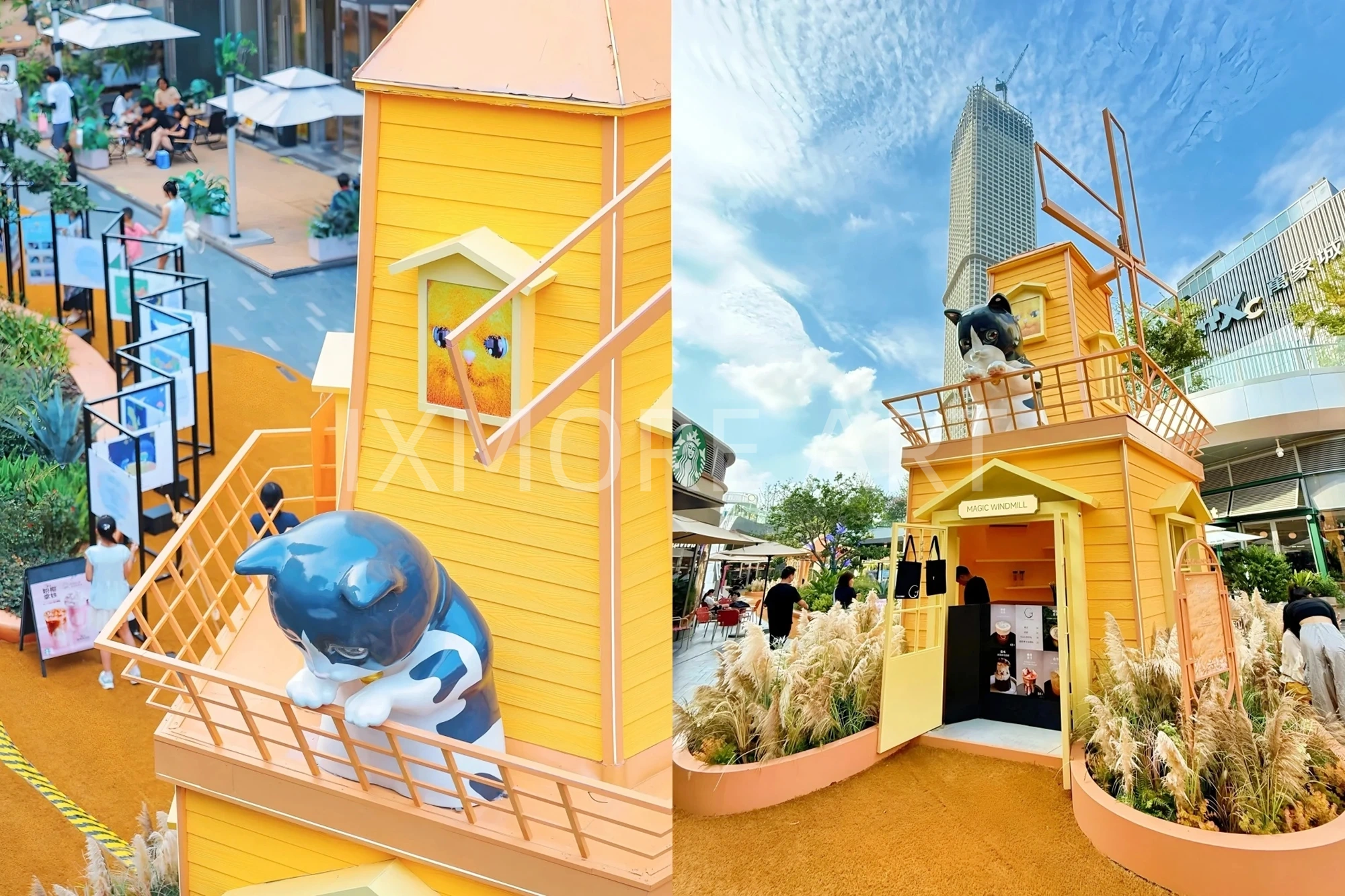 Wuchang Commercial Center Giant Sculpture Art Installation Custom Fabrication — Immersive Commercial Scene Overview(5)