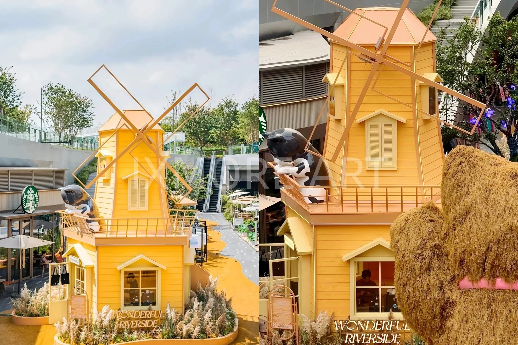 Wuchang Commercial Center Giant Sculpture Art Installation Custom Fabrication — Immersive Commercial Scene Overview(6)