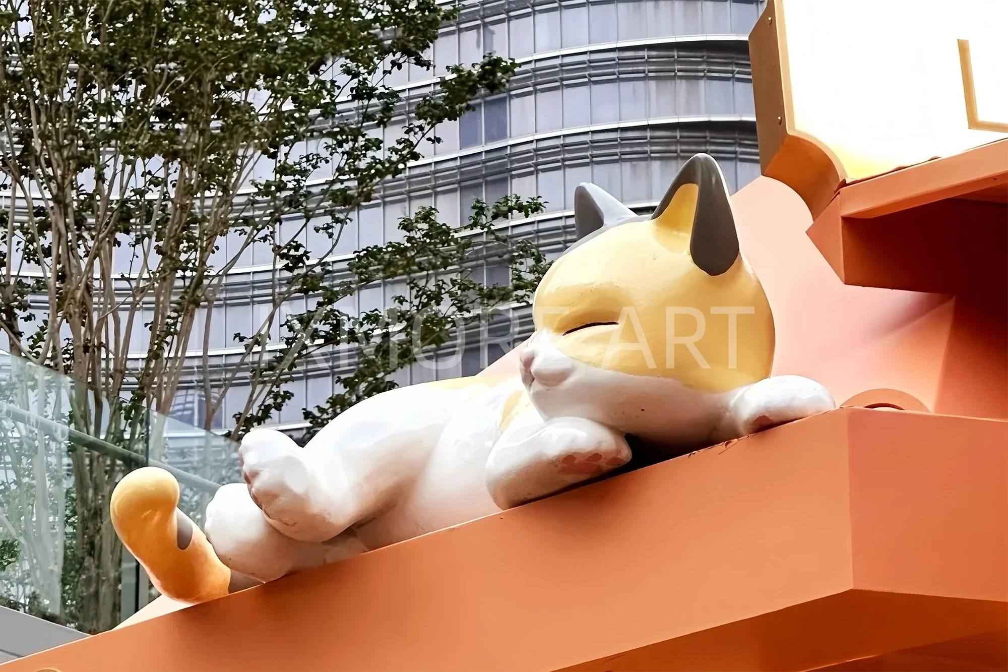 Wuchang Commercial Center Giant Sculpture Art Installation Custom Fabrication — Immersive Commercial Scene Overview(8)