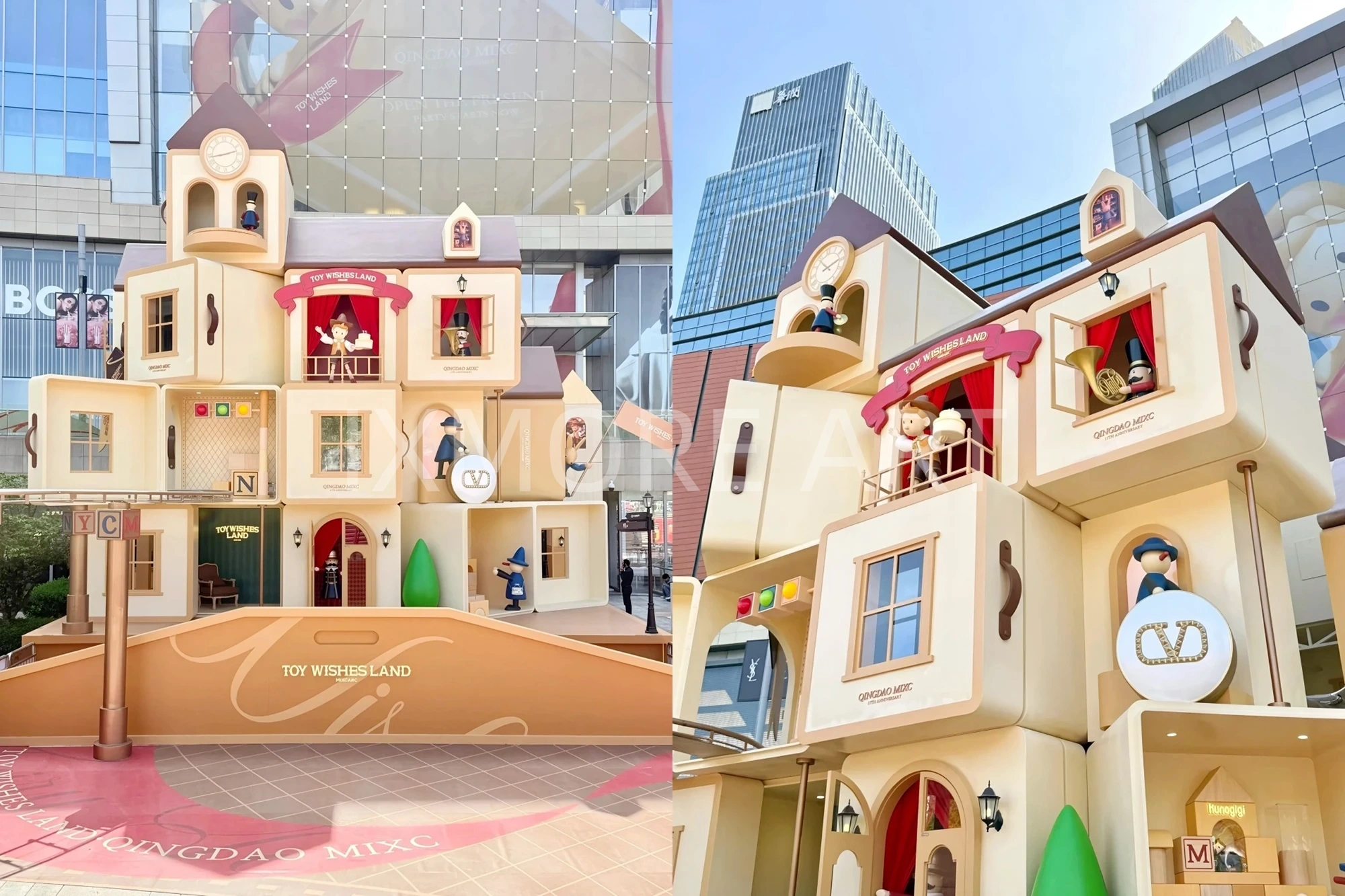 Custom art toy installations for Qingdao mall anime exhibition - large anime sculptures & retail prop fabrication(9)