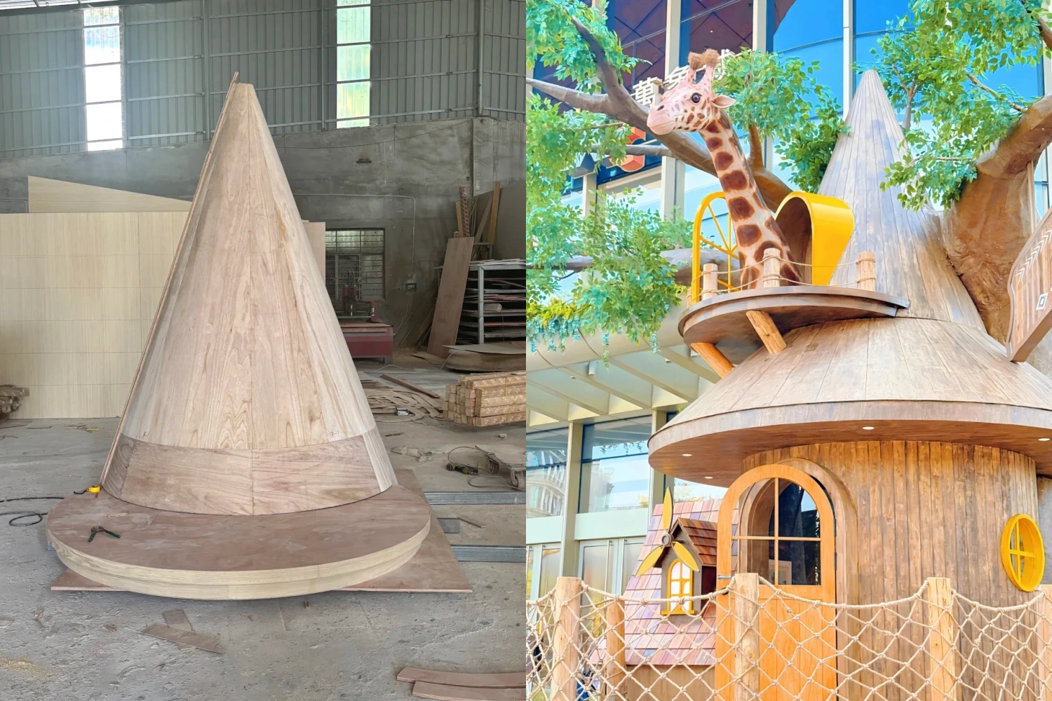 Production Case: Large Forest-Themed Props for Commercial Malls