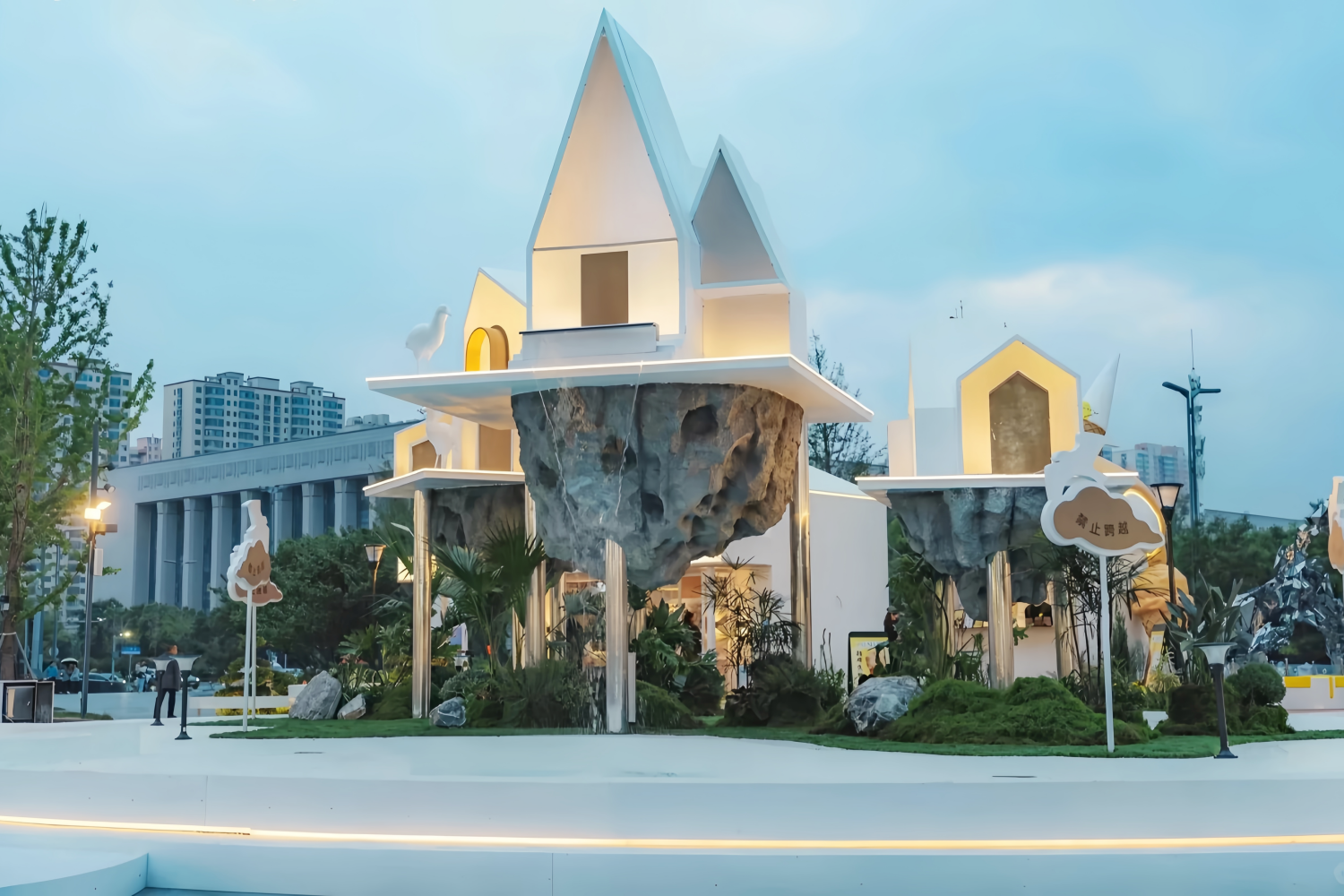 Immersive Romantic Scene Decor for Malls