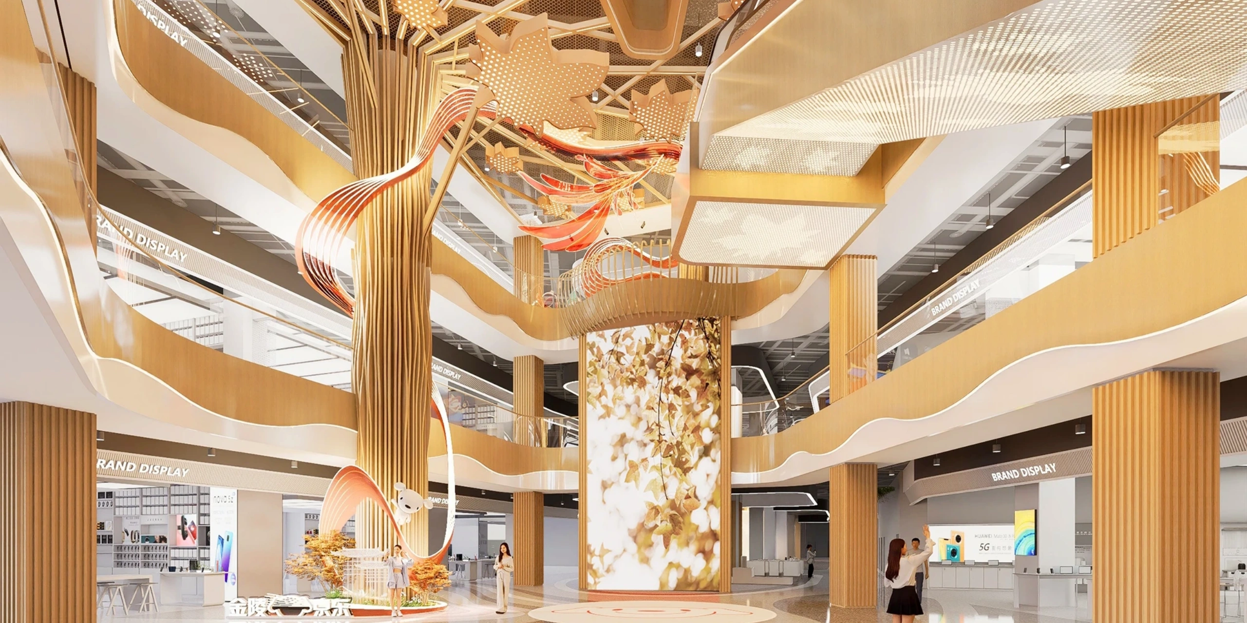 Custom Kinetic Art Installation for JD Mall