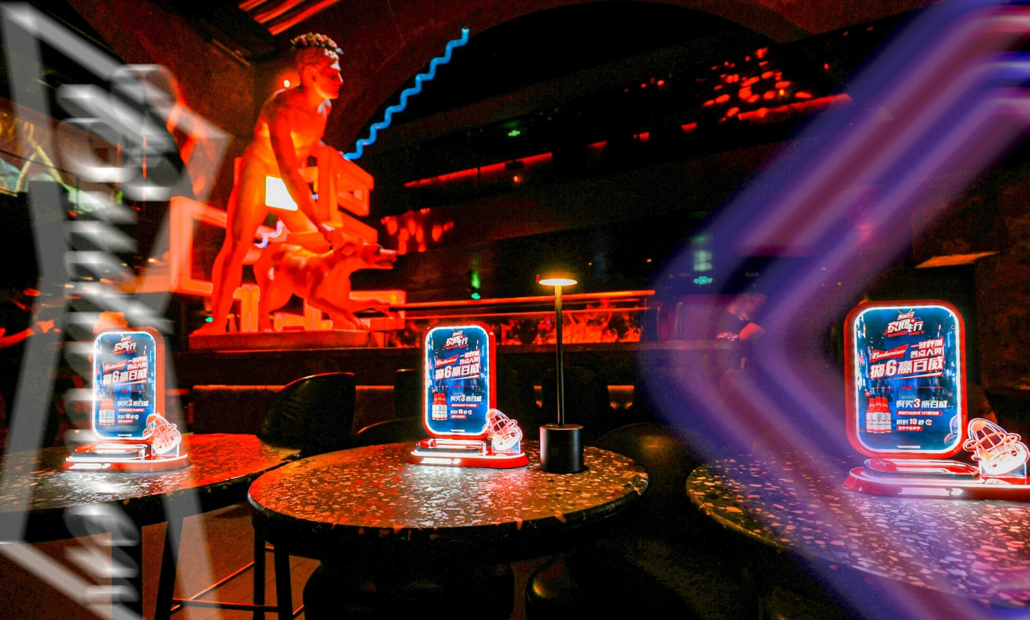 Custom fabricated pop-up event decor props and art installation for Budweiser brand activation(8)