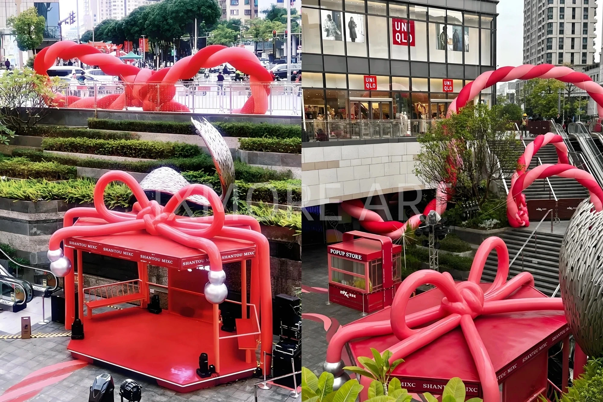 Custom butterfly art installation – large-scale sculpture decor for malls, custom art props from commercial art factory(2)