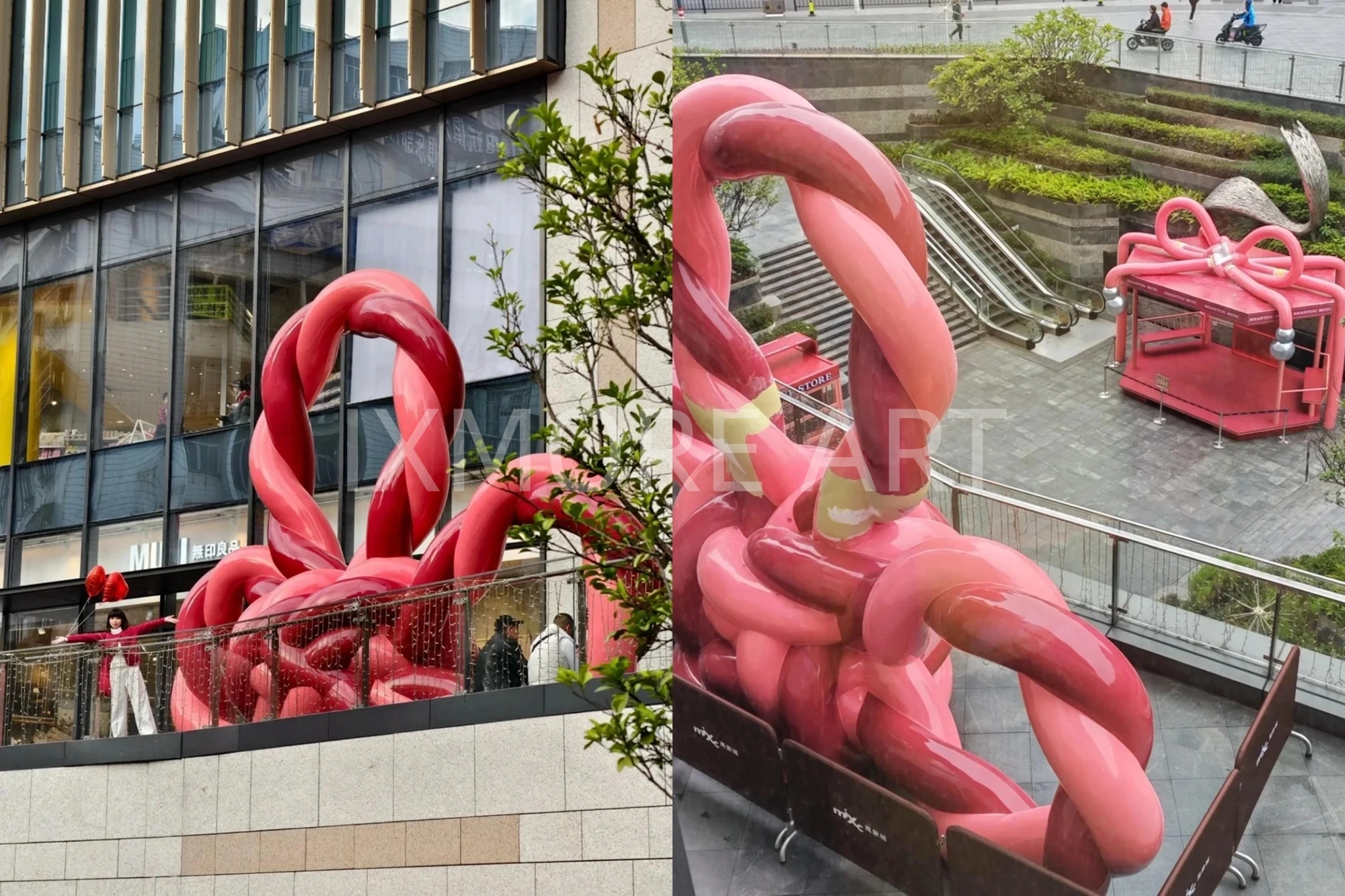 Custom butterfly art installation – large-scale sculpture decor for malls, custom art props from commercial art factory(3)