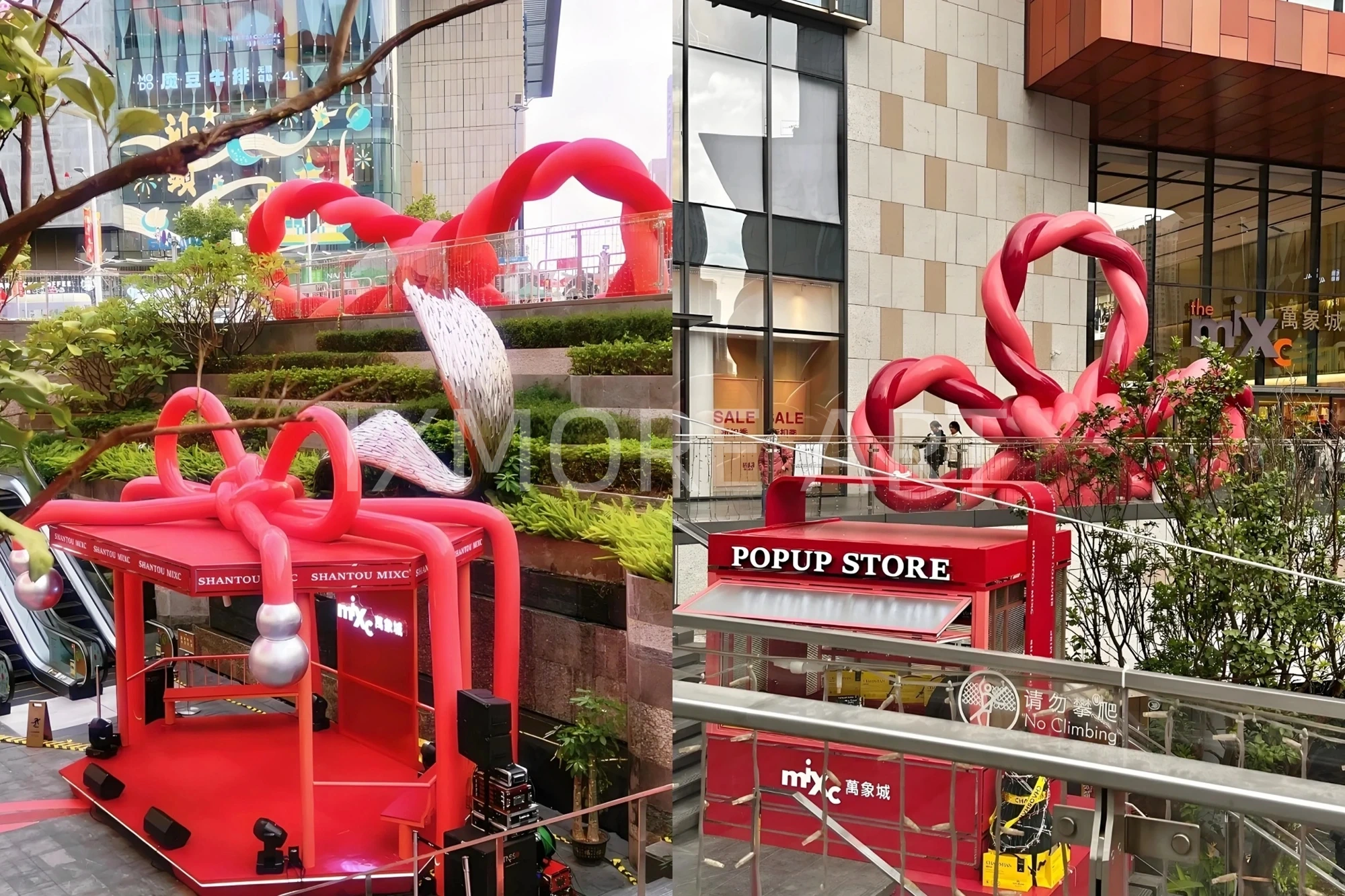 Custom butterfly art installation – large-scale sculpture decor for malls, custom art props from commercial art factory(4)
