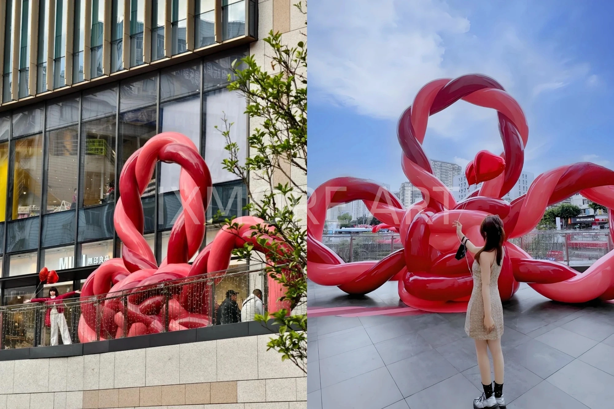 Custom butterfly art installation – large-scale sculpture decor for malls, custom art props from commercial art factory(5)
