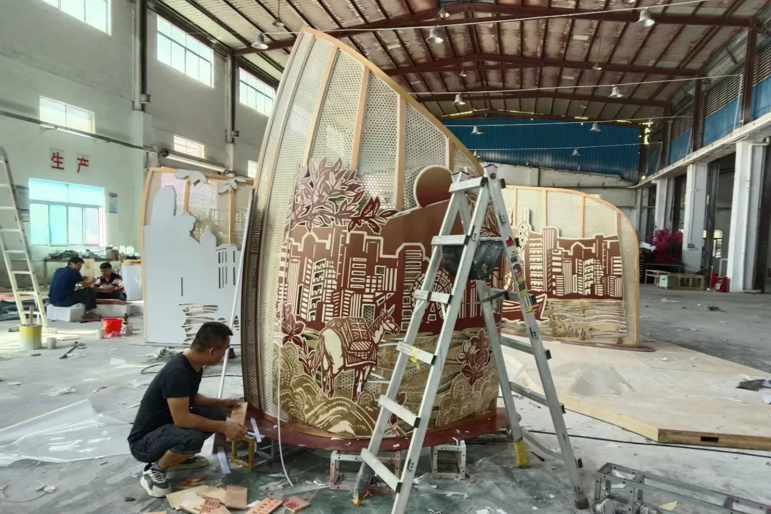 Custom fabricated anniversary event props and art installation for CHAGEE Hong Kong by props factory-1