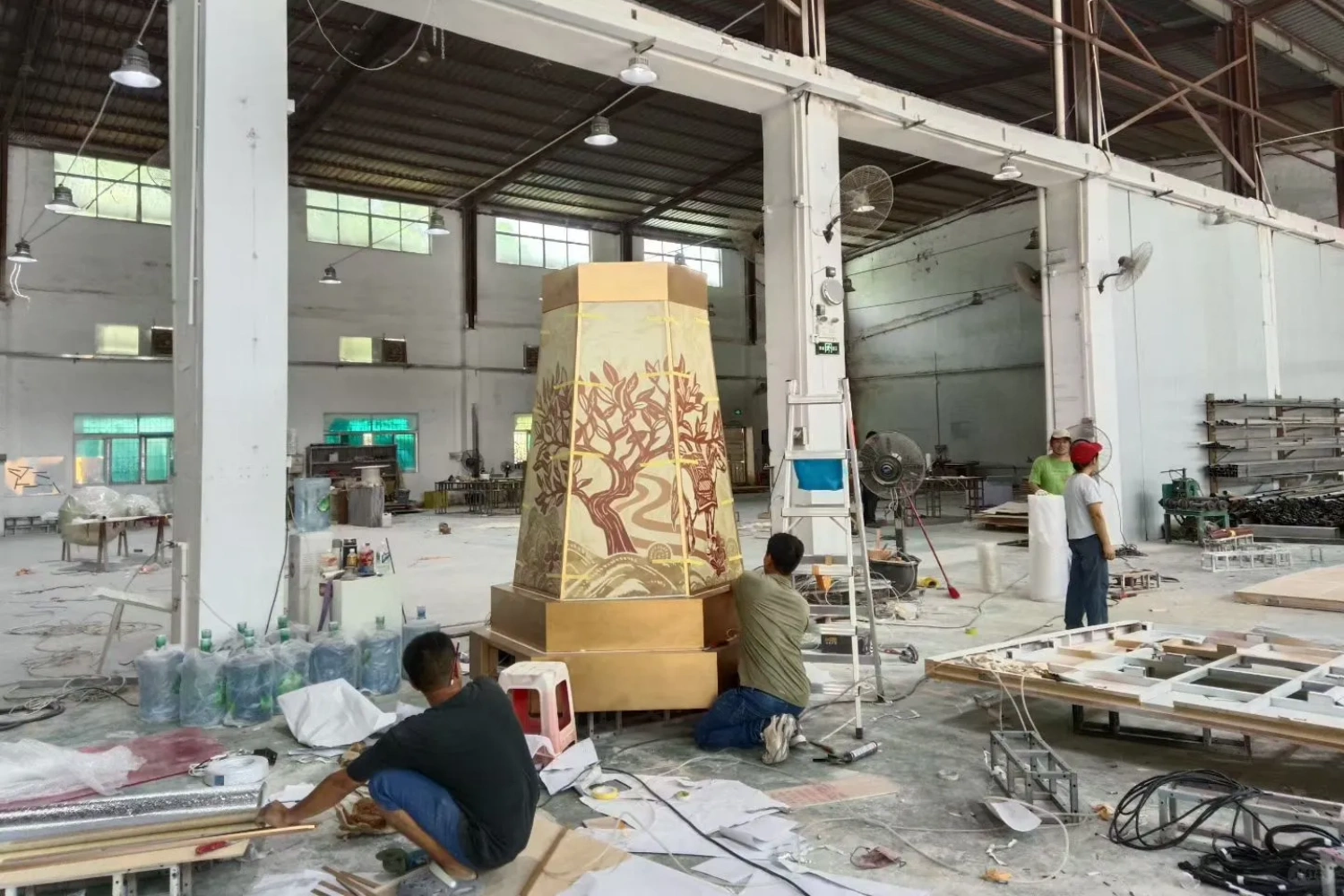 Custom fabricated anniversary event props and art installation for CHAGEE Hong Kong by props factory-4
