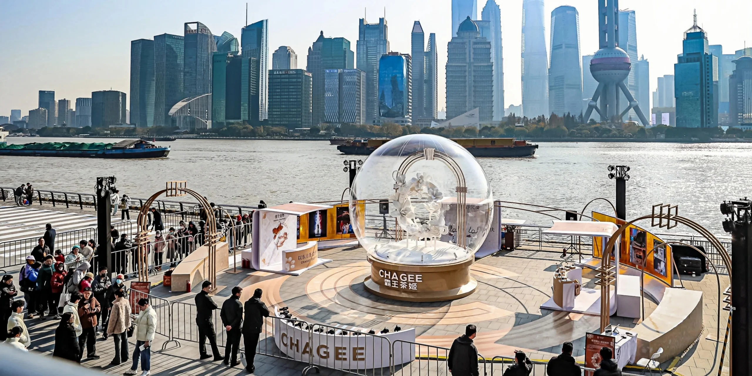 Custom fabricated large-scale event props and art installation for Chagee brand activation(12)