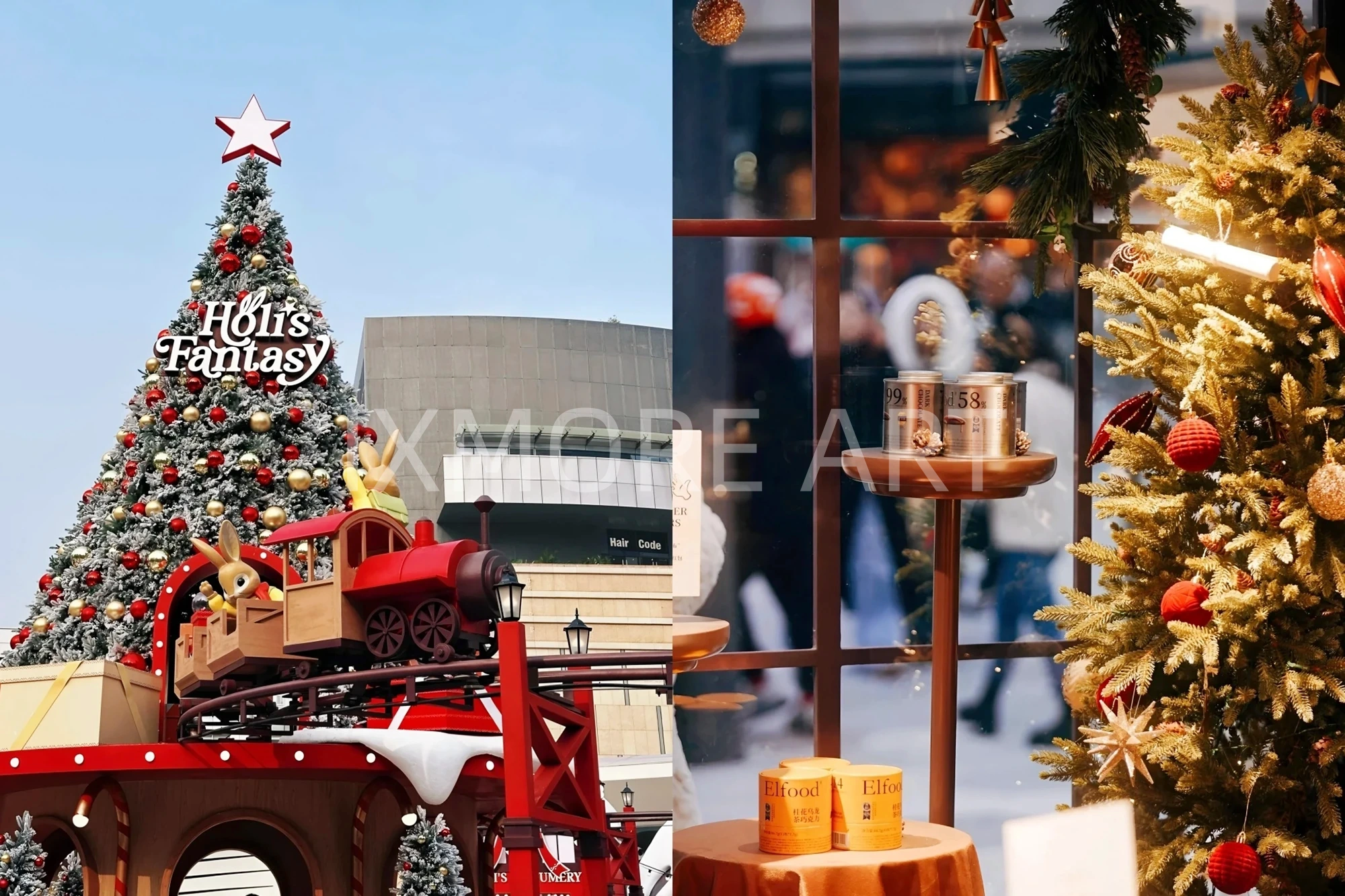 Custom Christmas cartoon themed scene decor for Chengdu shopping mall – immersive art installation built by professional prop factory(10)