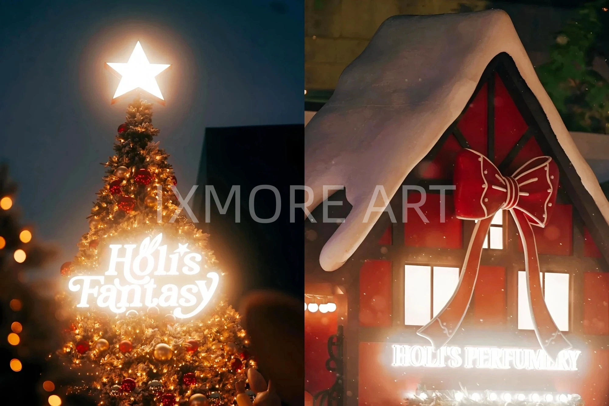 Custom Christmas cartoon themed scene decor for Chengdu shopping mall – immersive art installation built by professional prop factory(15)