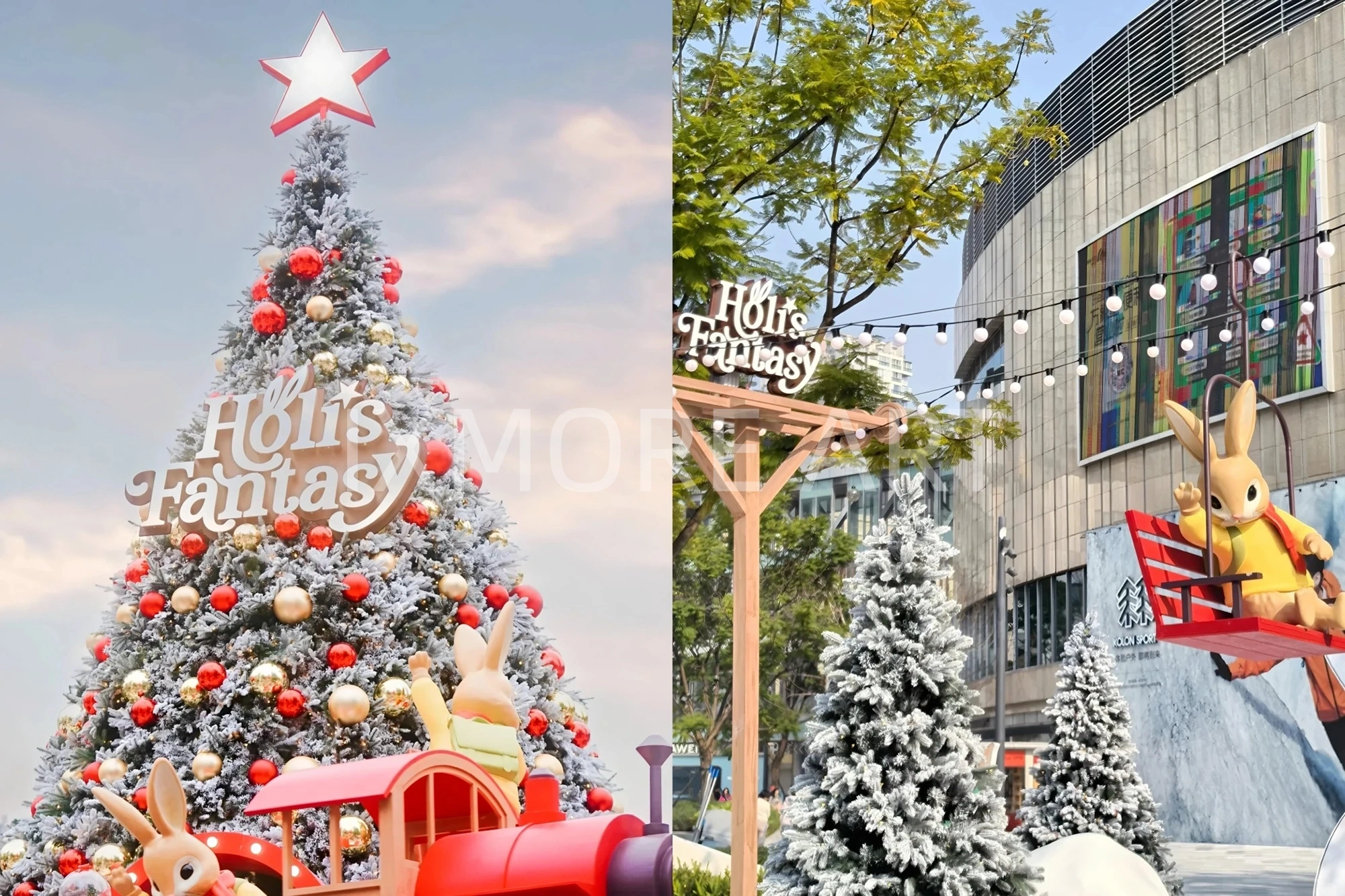Custom Christmas cartoon themed scene decor for Chengdu shopping mall – immersive art installation built by professional prop factory(8)