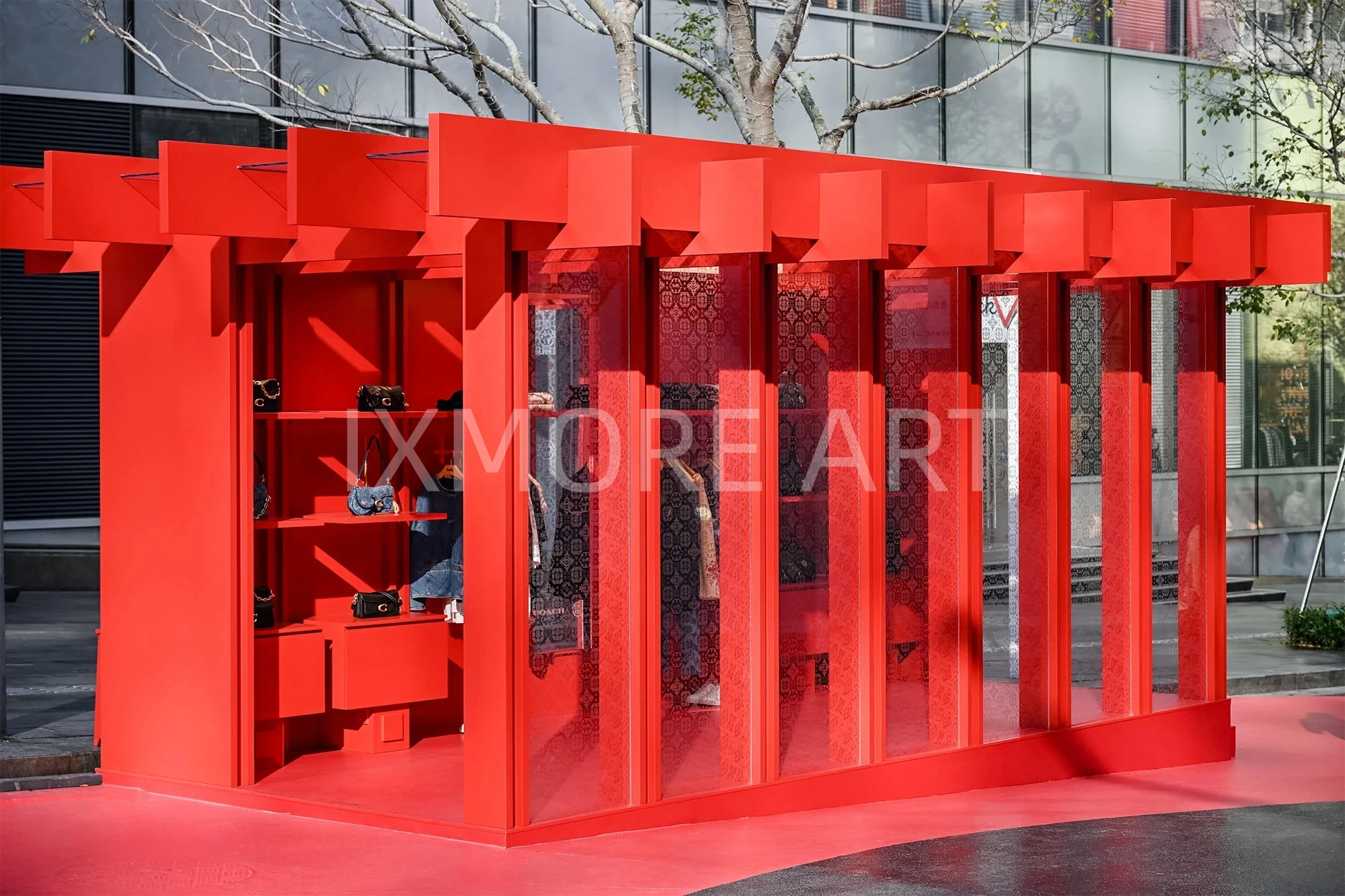 COACH x CLOT pop-up store custom facade installation – immersive experience prop manufacturing by art factory(10)