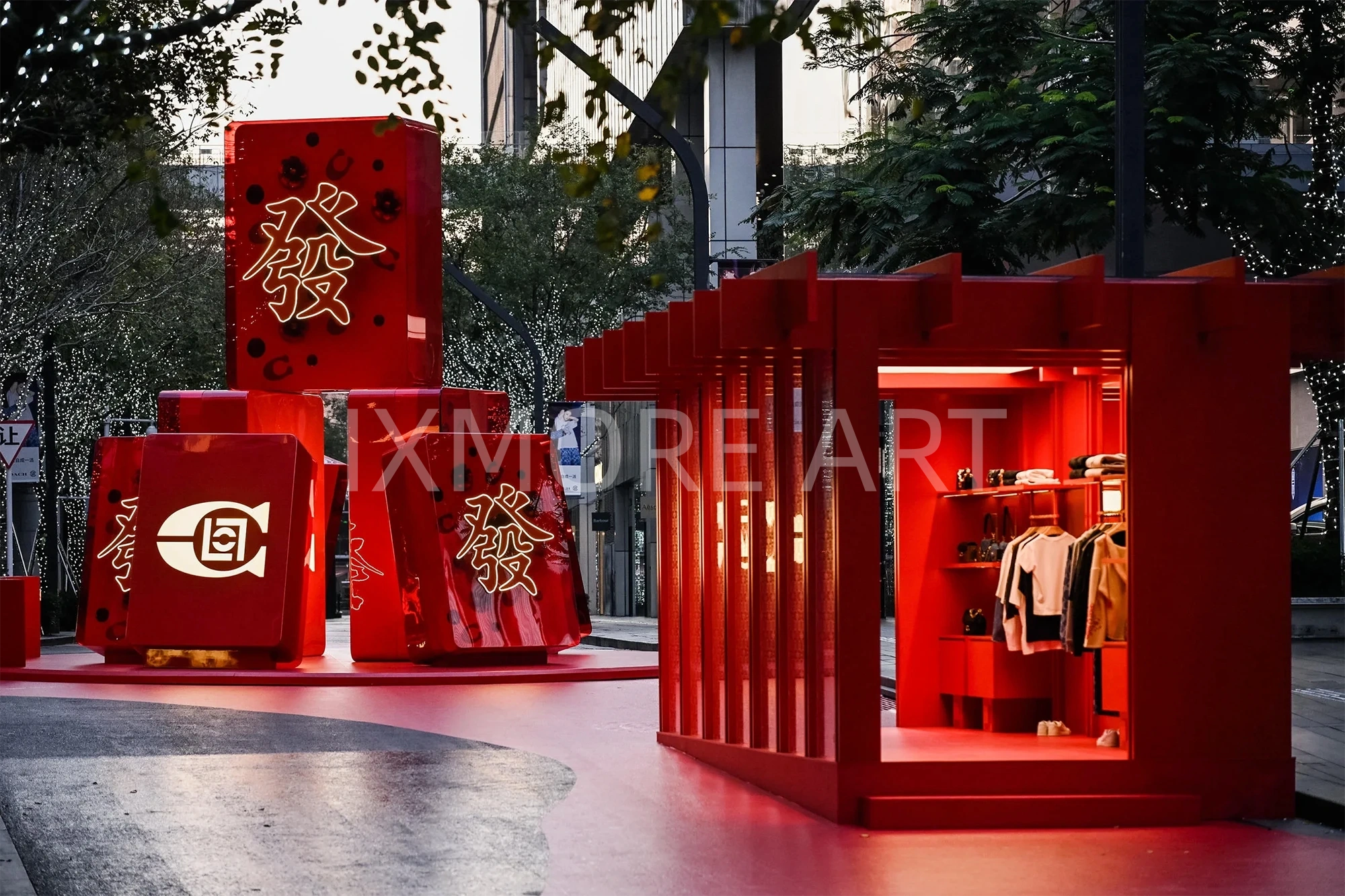 COACH x CLOT pop-up store custom facade installation – immersive experience prop manufacturing by art factory(3)