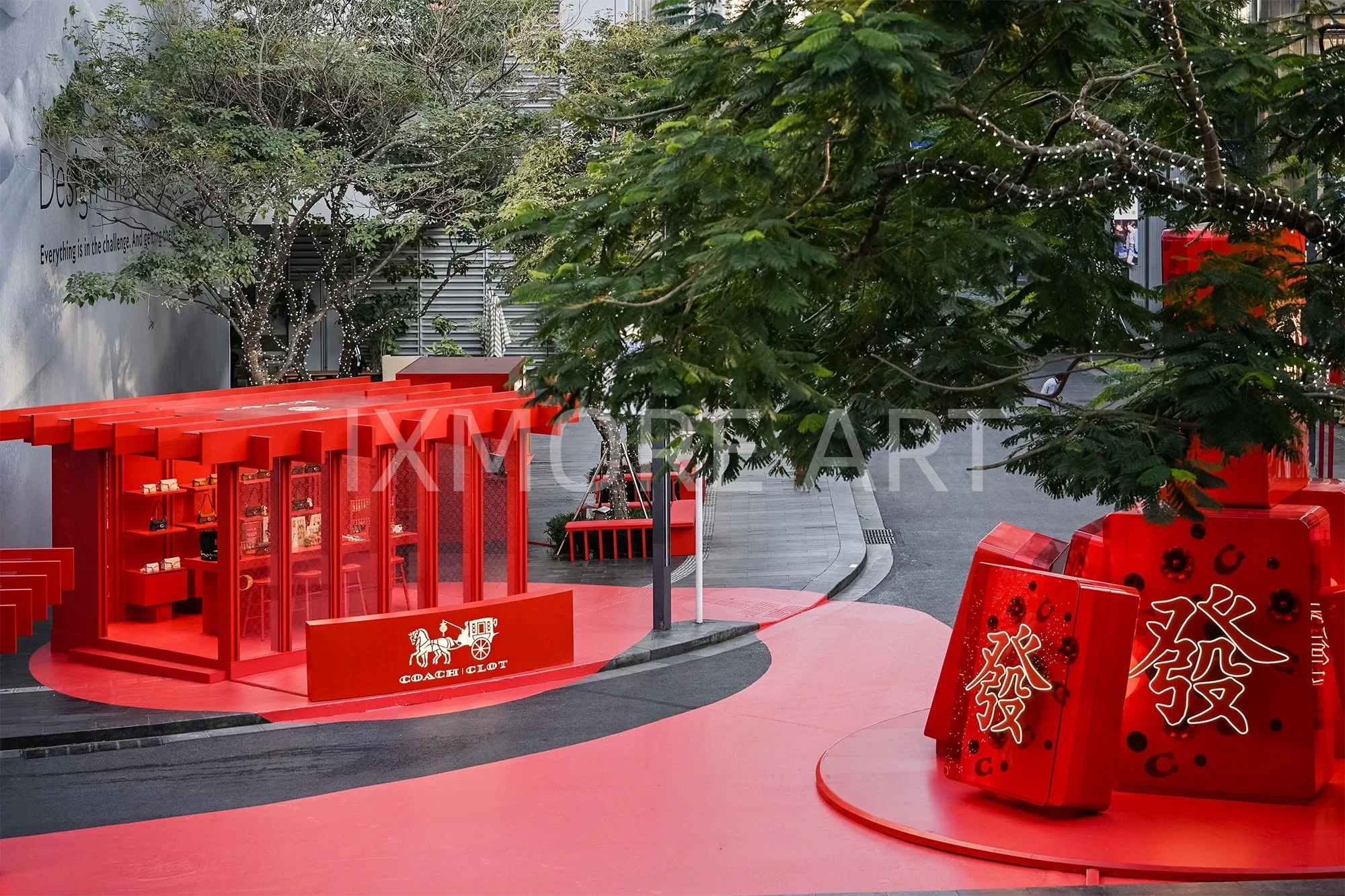 COACH x CLOT pop-up store custom facade installation – immersive experience prop manufacturing by art factory(4)