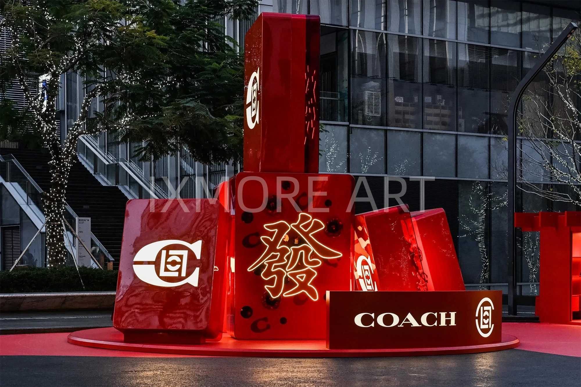 COACH x CLOT pop-up store custom facade installation – immersive experience prop manufacturing by art factory(5)