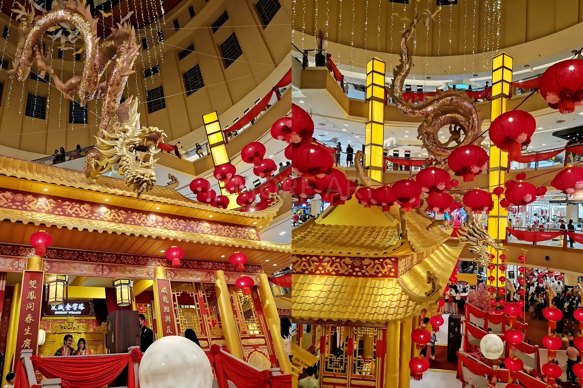 Custom CNY immersive decor for Kuala Lumpur mall - art installations & festive prop fabrication(6)