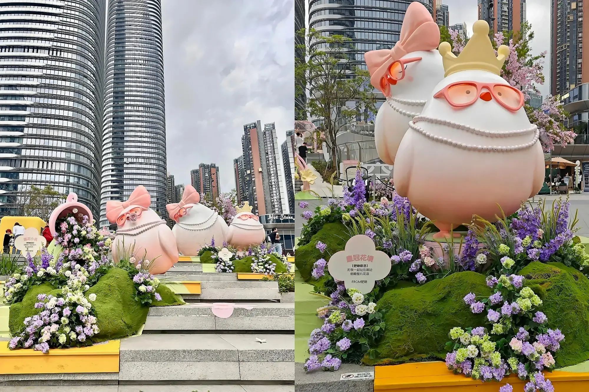 Immersive IP theme scene installation at Xinghe Mall - panoramic view of large anime sculptures & custom decor props(3)
