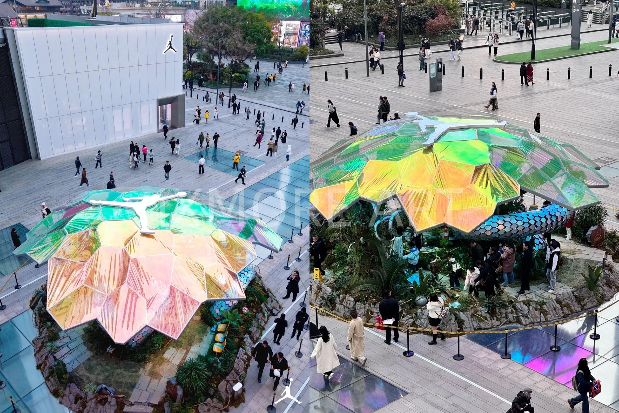 Silver-Python-Invasion-Kinetic-Bionic-Art-Installation-Custom-Activity-Device-for-Mall-Atrium-Fabrication(7)