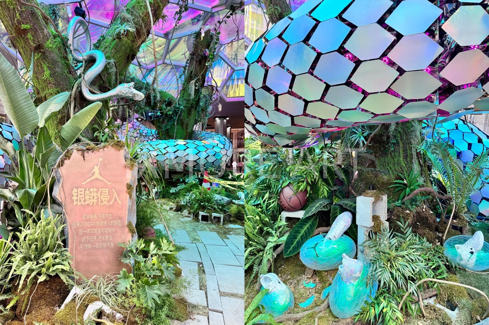 Silver-Python-Invasion-Kinetic-Bionic-Art-Installation-Custom-Activity-Device-for-Mall-Atrium-Fabrication(9)