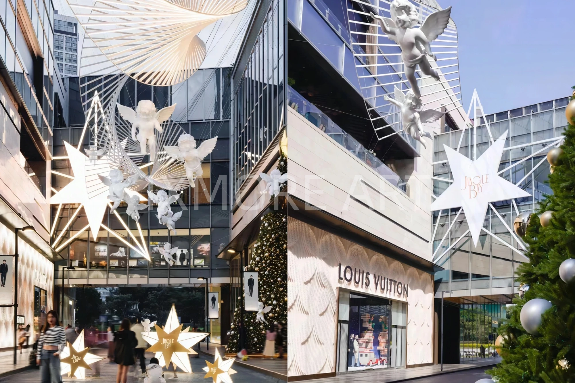 Christmas immersive character props of Shenzhen Bay Mall, exclusive custom Christmas decoration props from art factory, finished commercial Christmas display sculptures(1)