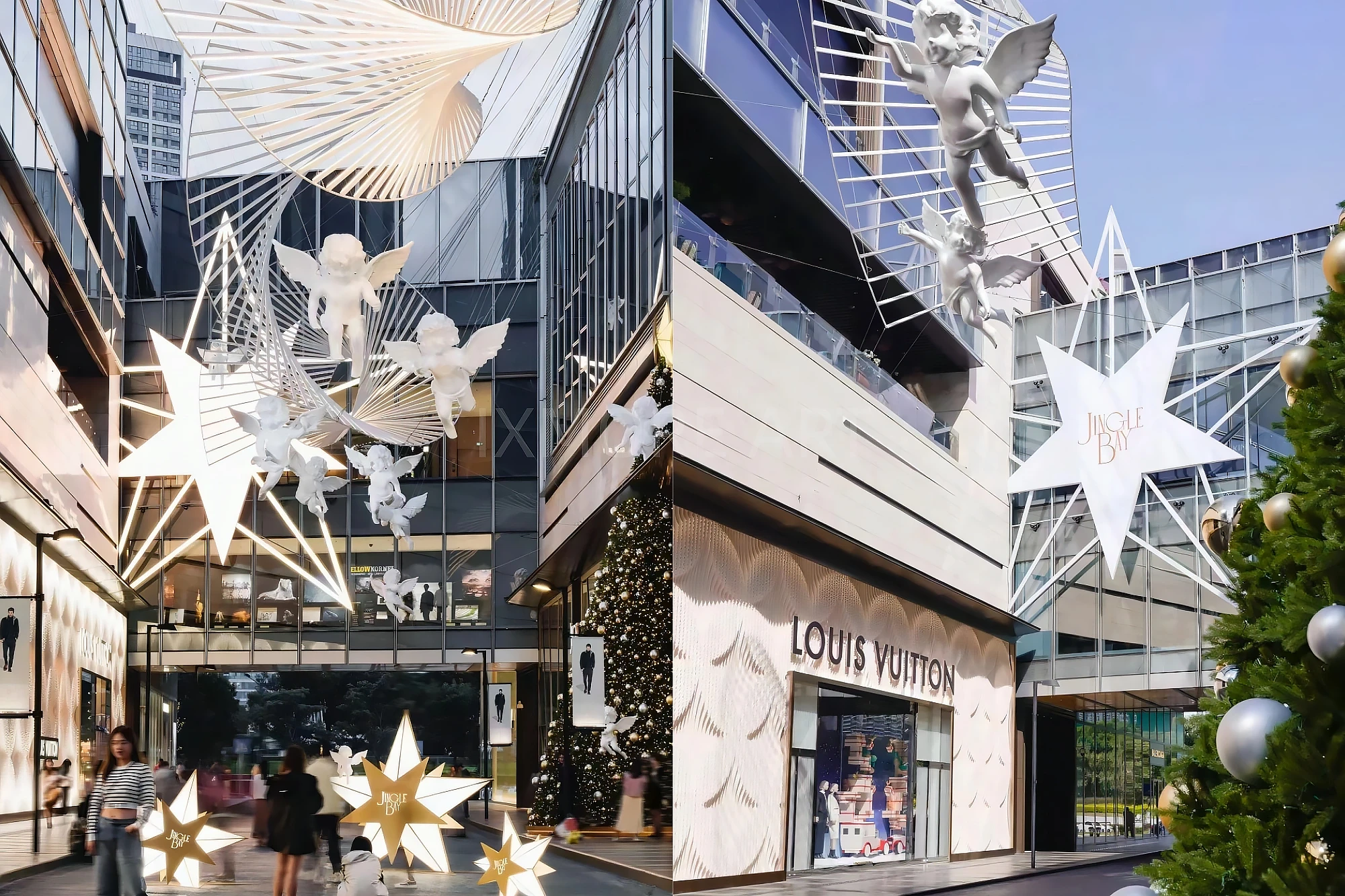 Christmas immersive character props of Shenzhen Bay Mall, exclusive custom Christmas decoration props from art factory, finished commercial Christmas display sculptures(2)
