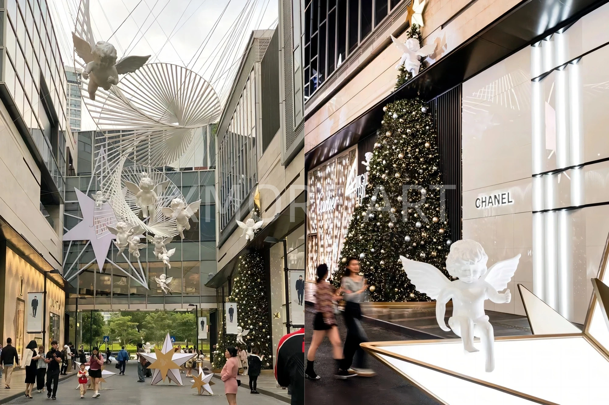 Christmas immersive character props of Shenzhen Bay Mall, exclusive custom Christmas decoration props from art factory, finished commercial Christmas display sculptures(2)
