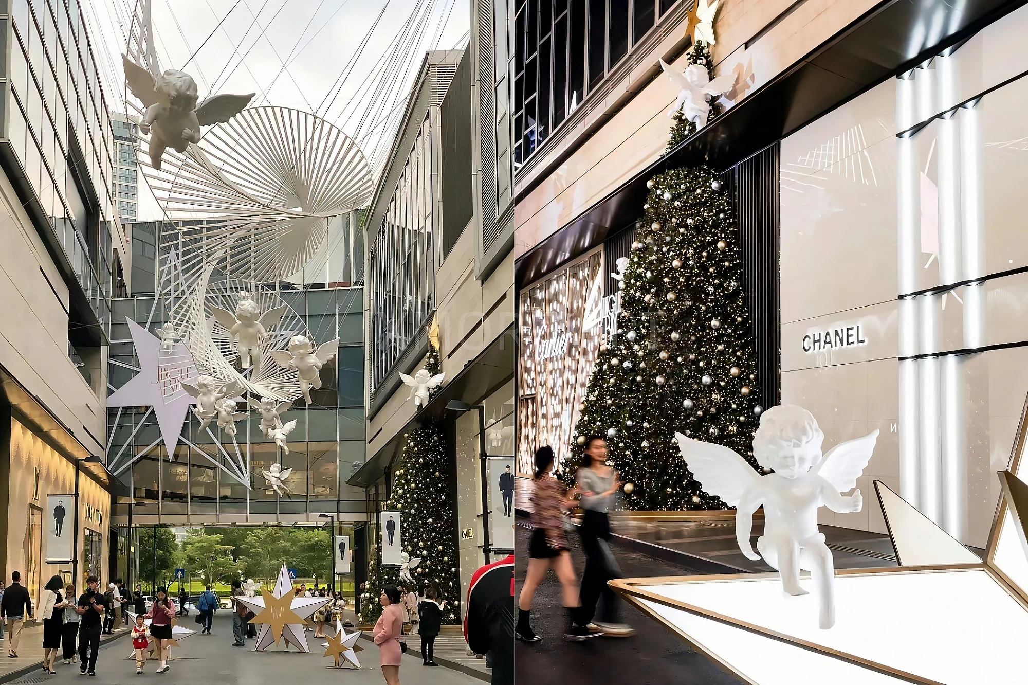 Christmas immersive character props of Shenzhen Bay Mall, exclusive custom Christmas decoration props from art factory, finished commercial Christmas display sculptures(3)