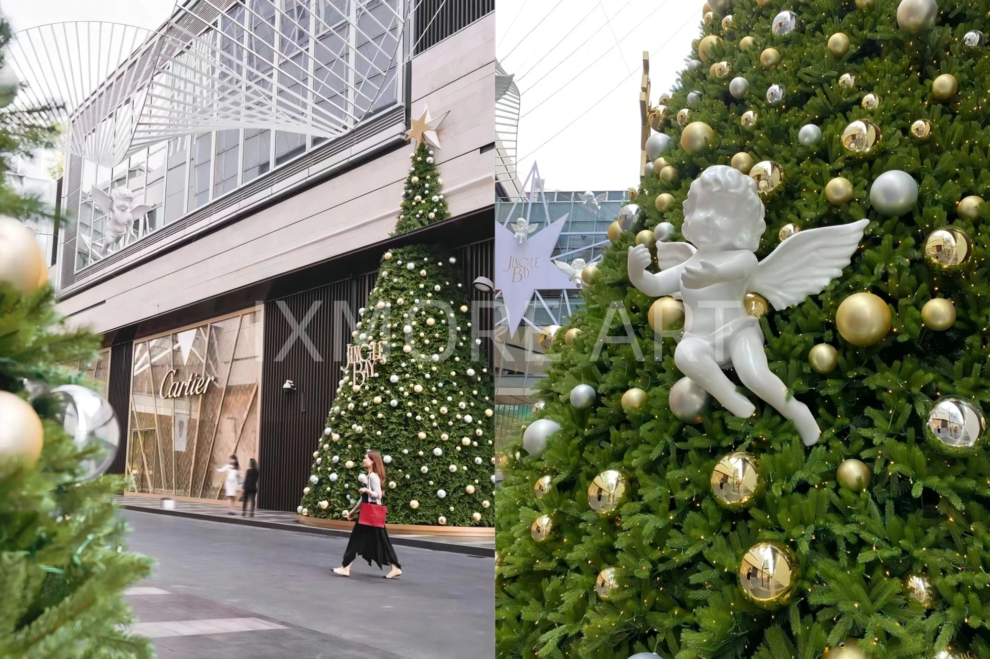 Christmas immersive character props of Shenzhen Bay Mall, exclusive custom Christmas decoration props from art factory, finished commercial Christmas display sculptures(3)