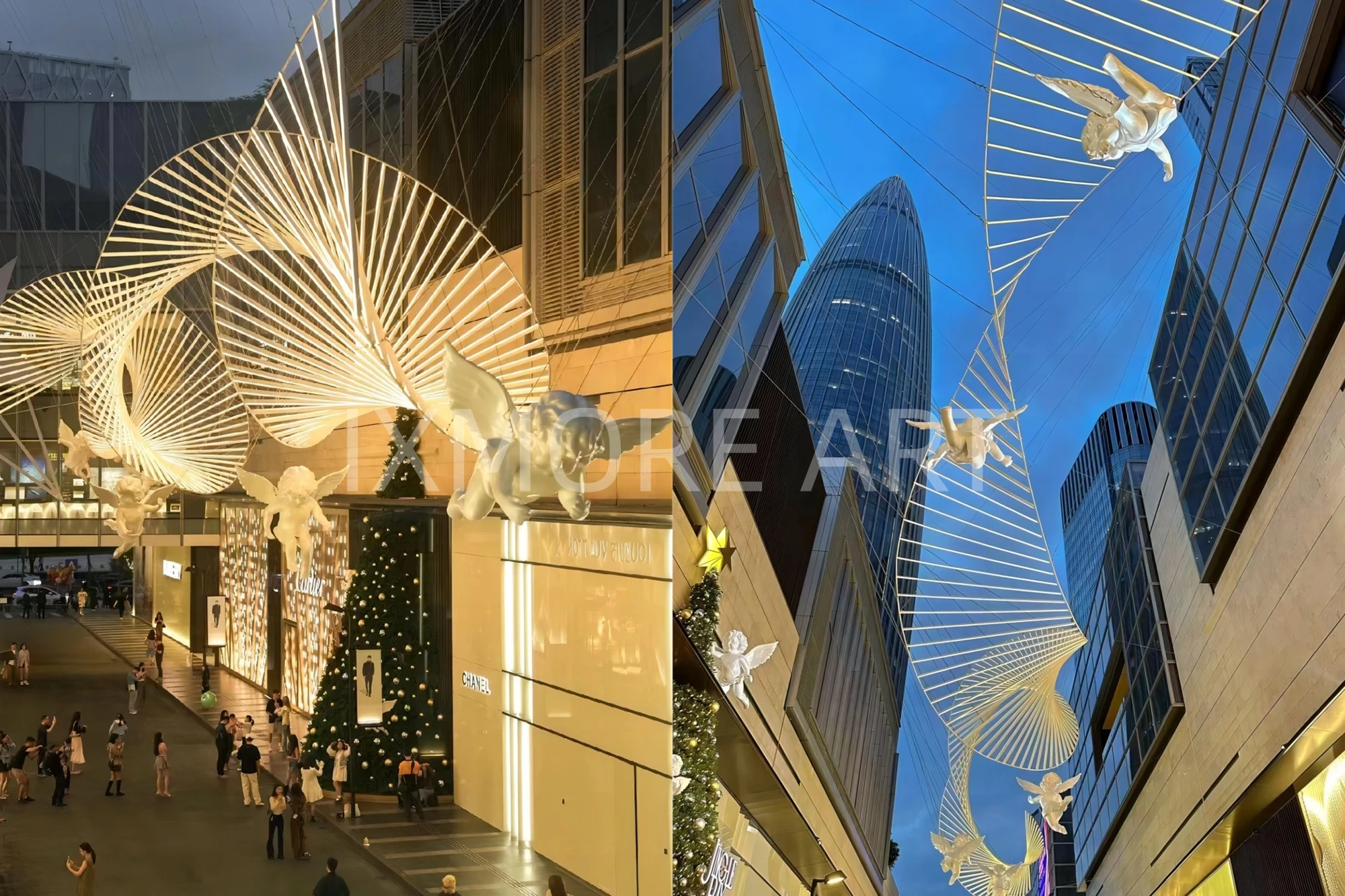 Christmas immersive character props of Shenzhen Bay Mall, exclusive custom Christmas decoration props from art factory, finished commercial Christmas display sculptures(4)