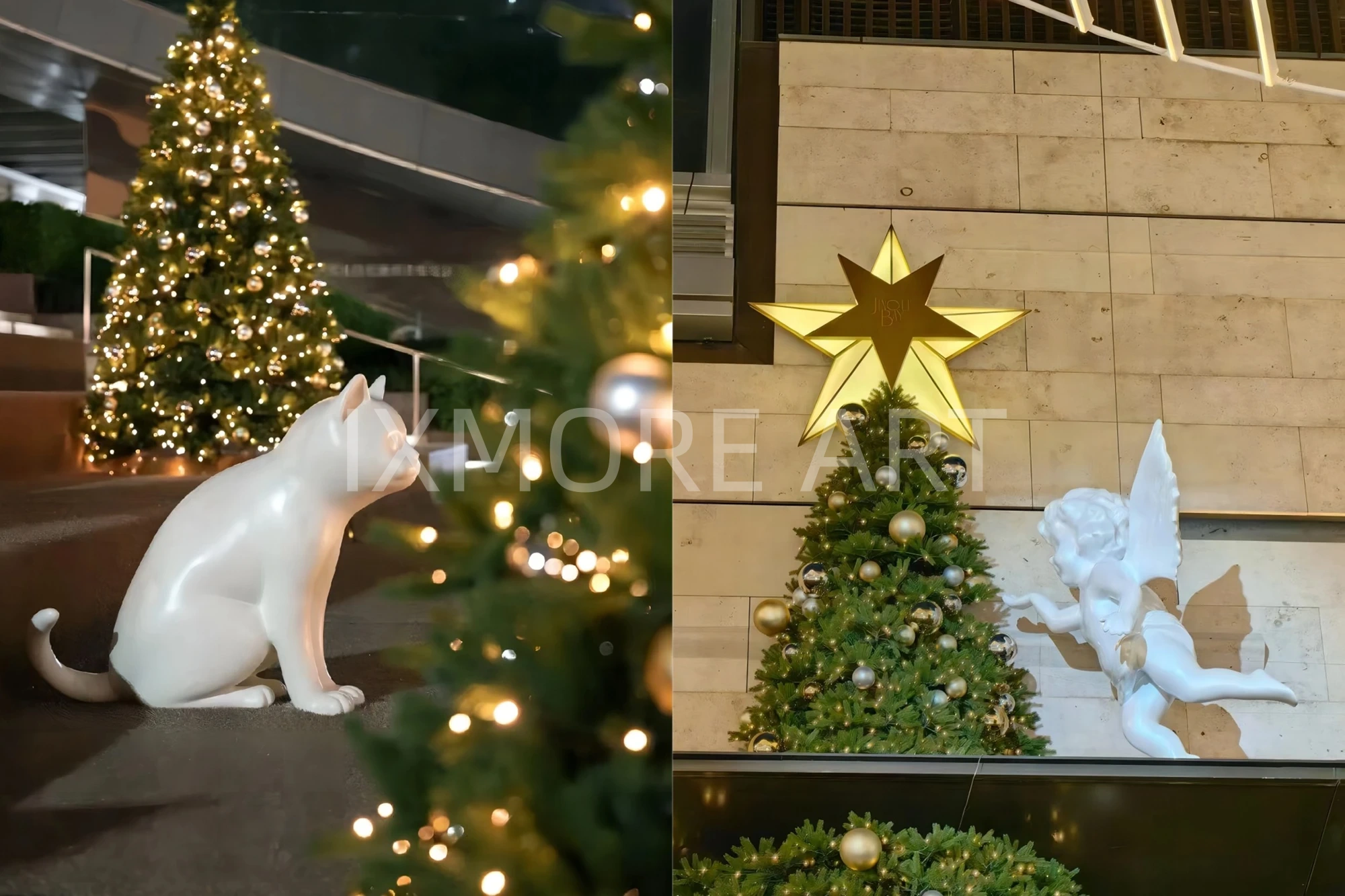 Christmas immersive character props of Shenzhen Bay Mall, exclusive custom Christmas decoration props from art factory, finished commercial Christmas display sculptures(7)