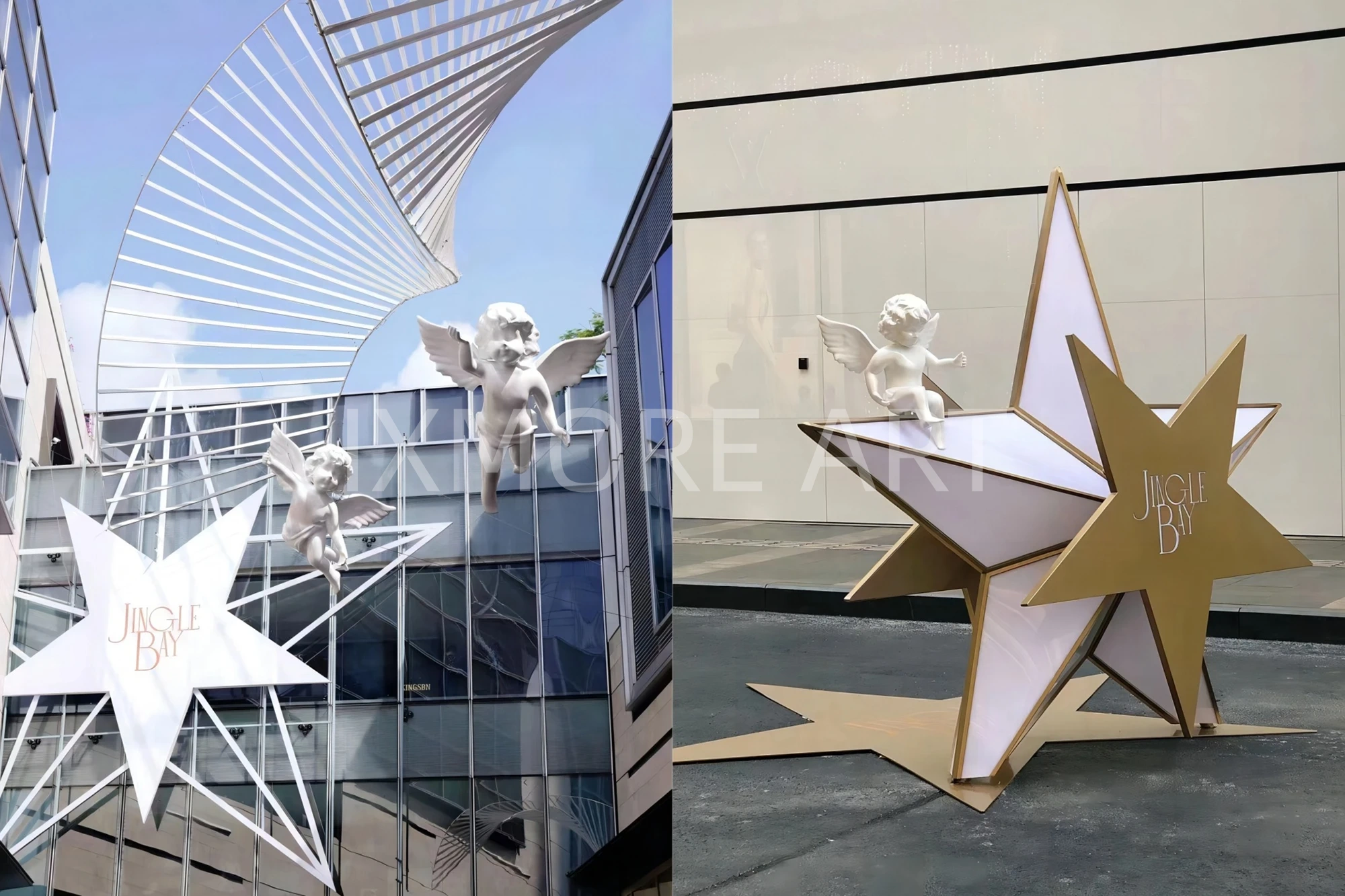 Christmas immersive character props of Shenzhen Bay Mall, exclusive custom Christmas decoration props from art factory, finished commercial Christmas display sculptures(8)