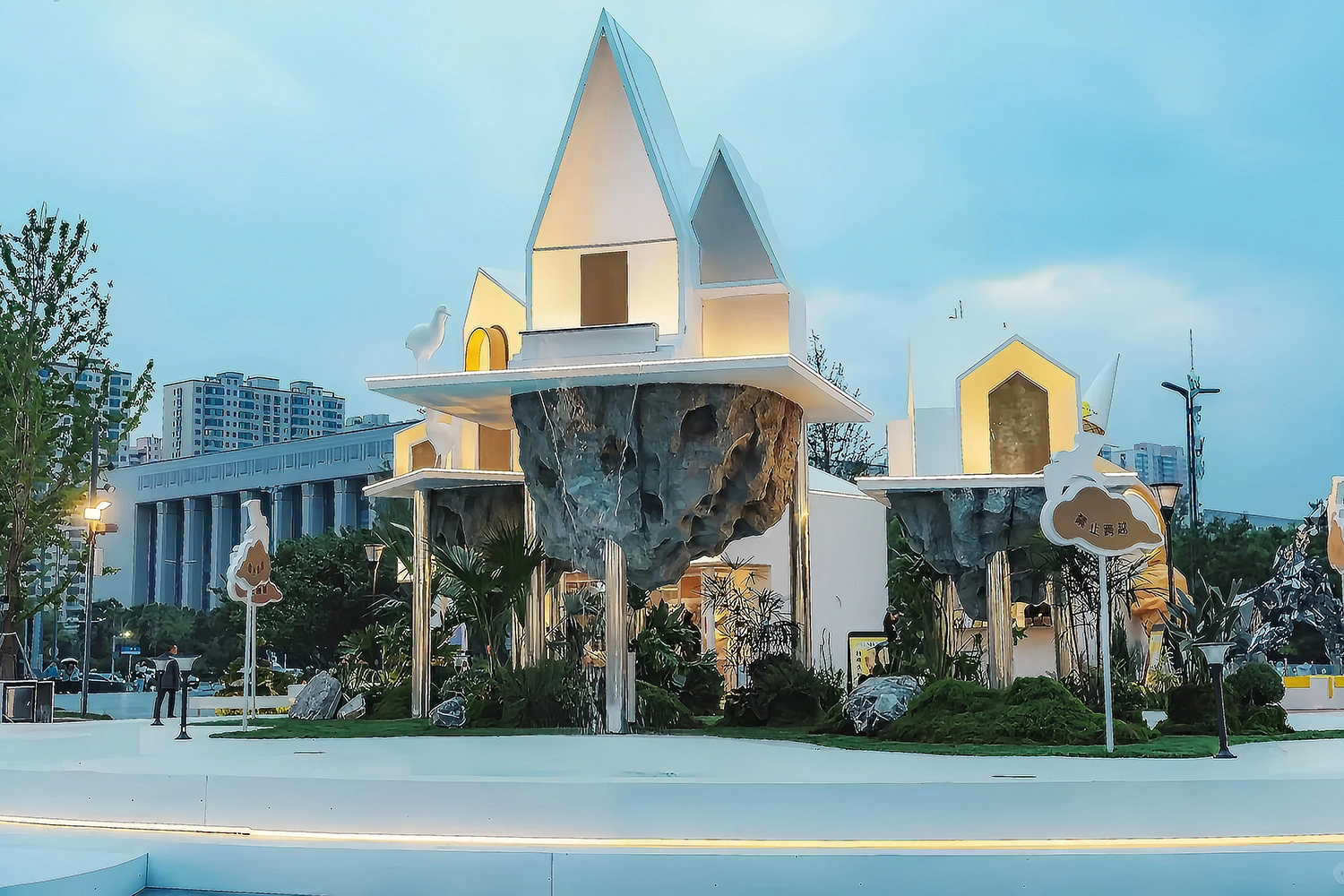 Immersive Romantic Scene Decor for Malls