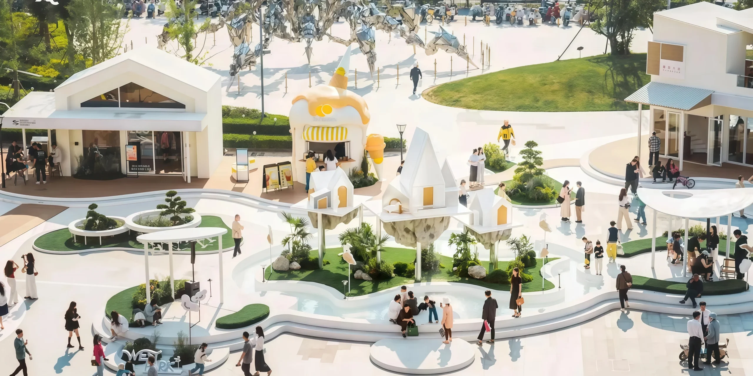 Immersive Romantic Scene Decor for Malls