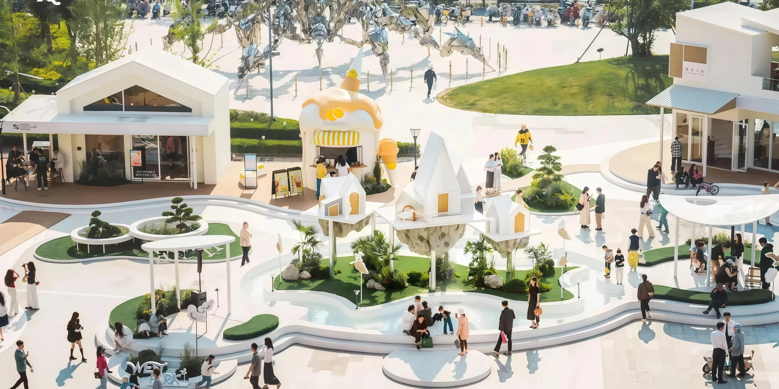 Immersive Romantic Scene Decor for Malls