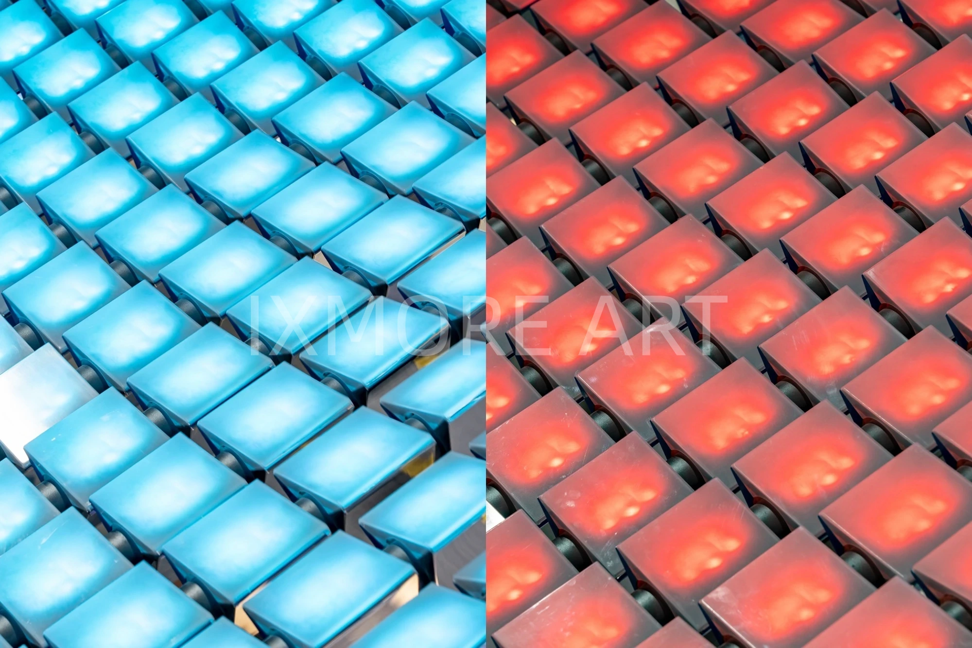 JD Brand Custom Matrix Kinetic Interactive Installation - Mall Art Display Factory Custom(9)