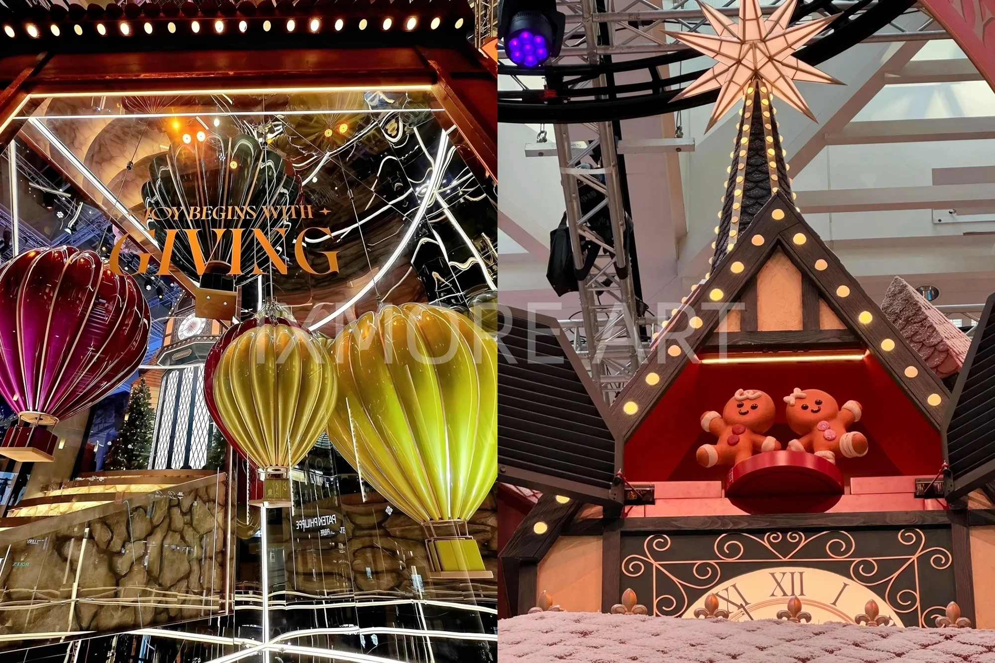 Custom Christmas castle props for Landmark Hong Kong – mall holiday art installation(12)