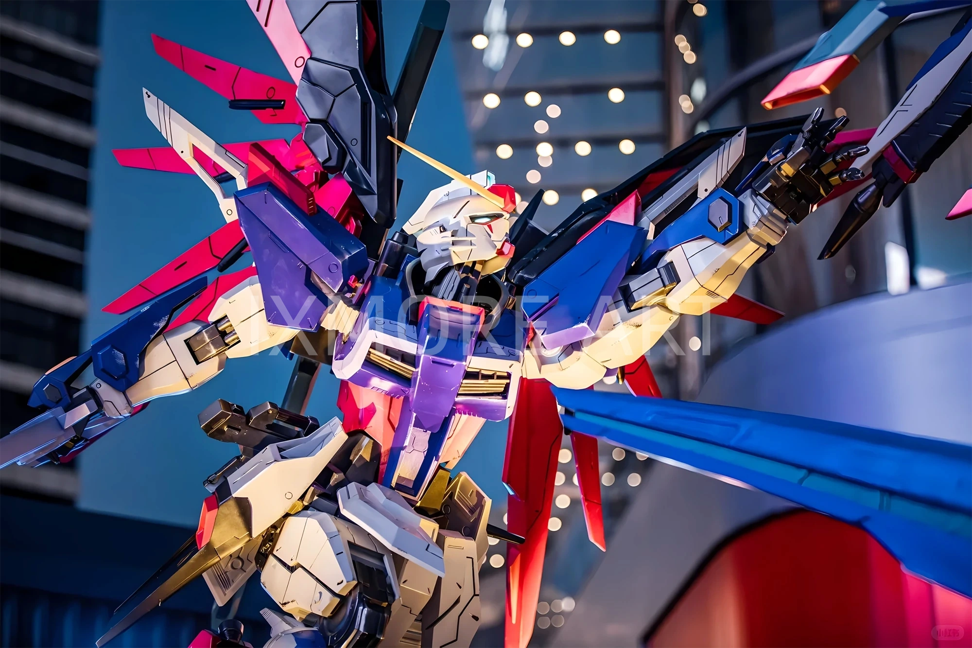 Custom large-scale anime art sculpture installation from fabrication factory(11)