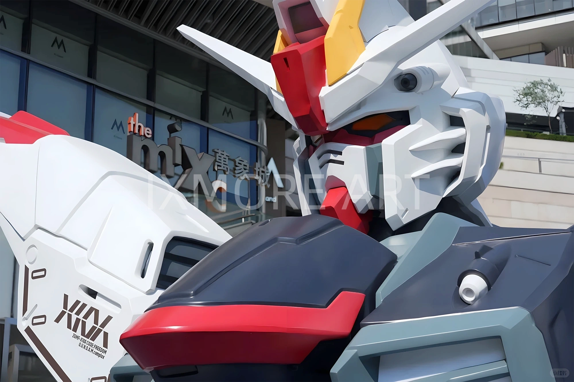 Custom large-scale anime art sculpture installation from fabrication factory(3)