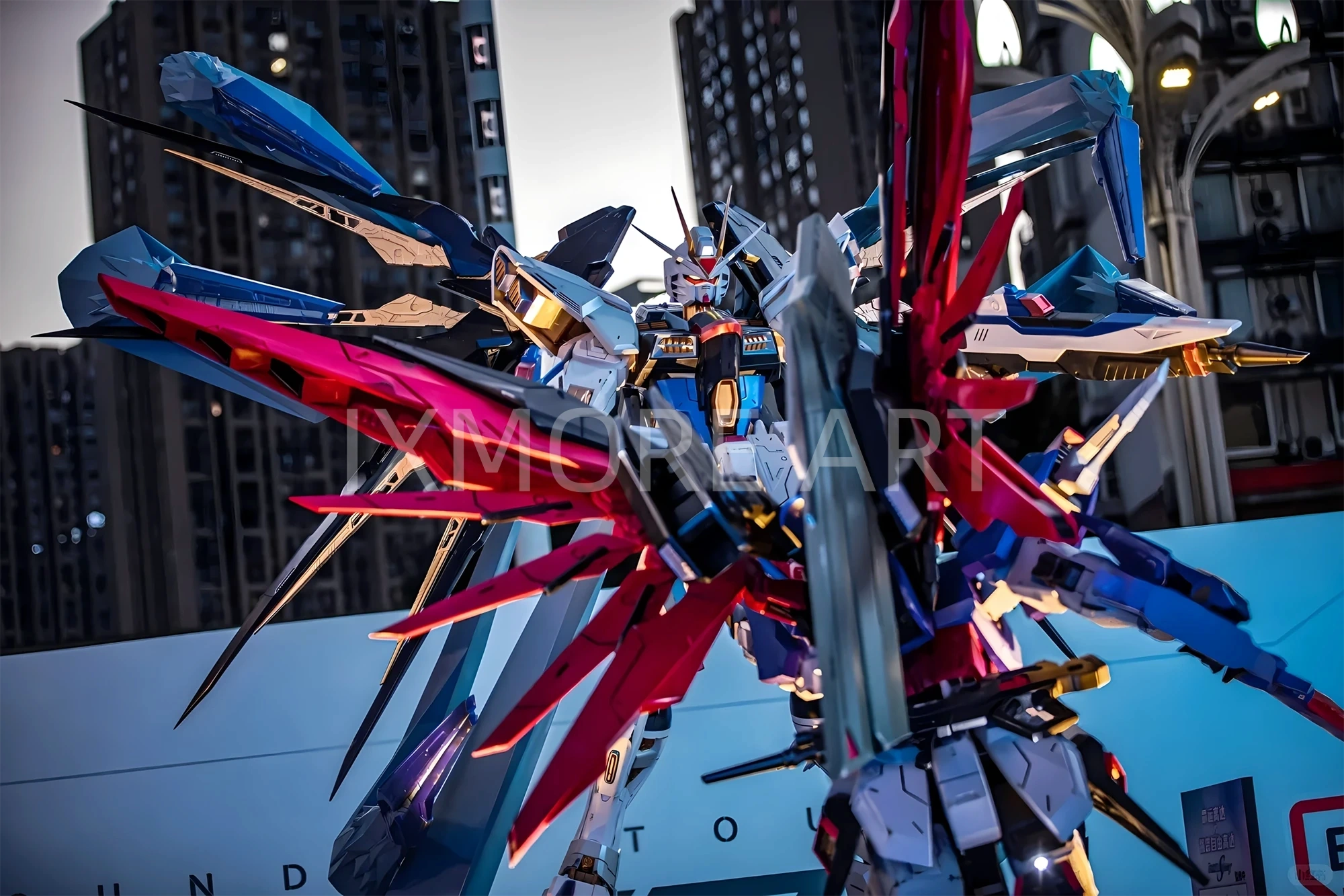 Custom large-scale anime art sculpture installation from fabrication factory(9)