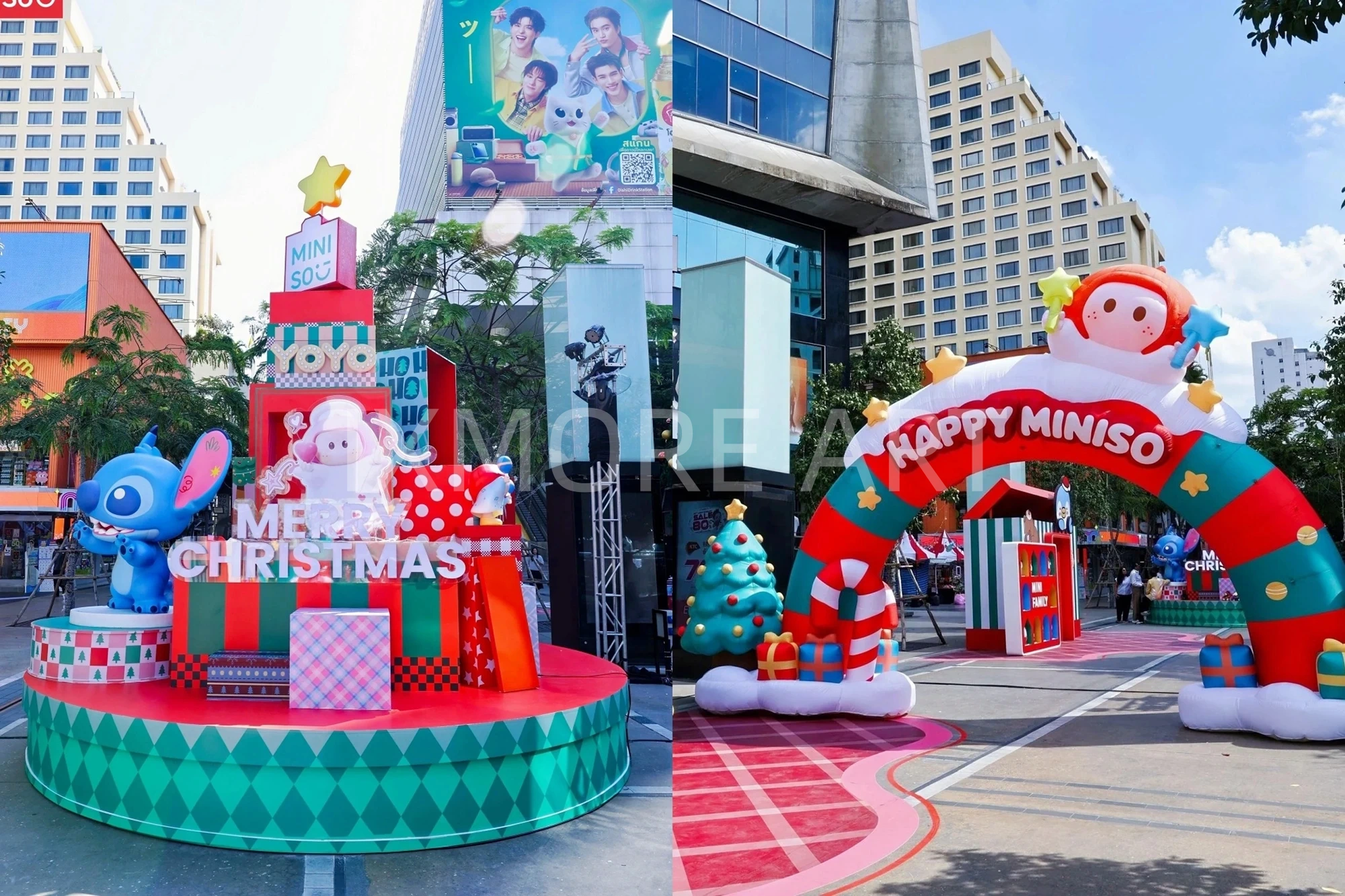 Custom IP Christmas scene props for MINISOLAND immersive experience from fabrication factory（5）